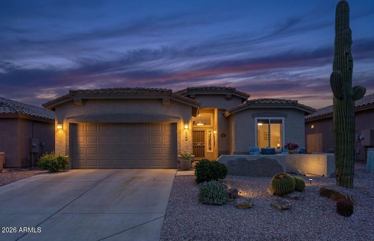 Welcome Home! Beautiful golf course lot in the Prestigious MountainBrook 55+ community in Gold Canyon with stunning views of the Superstition Mountains. Enjoy the scenery from the extended patio with built-in gas BBQ. This Immaculate home features 2 bedrooms, 2 bathrooms plus a den, a spacious kitchen with large island and stainless steel appliances, and a tile walk-in shower in the primary bath. Major updates include new Roof and HVAC in 2023. The entire home features Renewal by Andersen windows, providing energy efficiency and comfort. MountainBrook offers exceptional amenities including golf, pickleball courts, community pools, fitness center, and an active lifestyle in one of Gold Canyon's most desirable communities. This an Absolute Must See!!