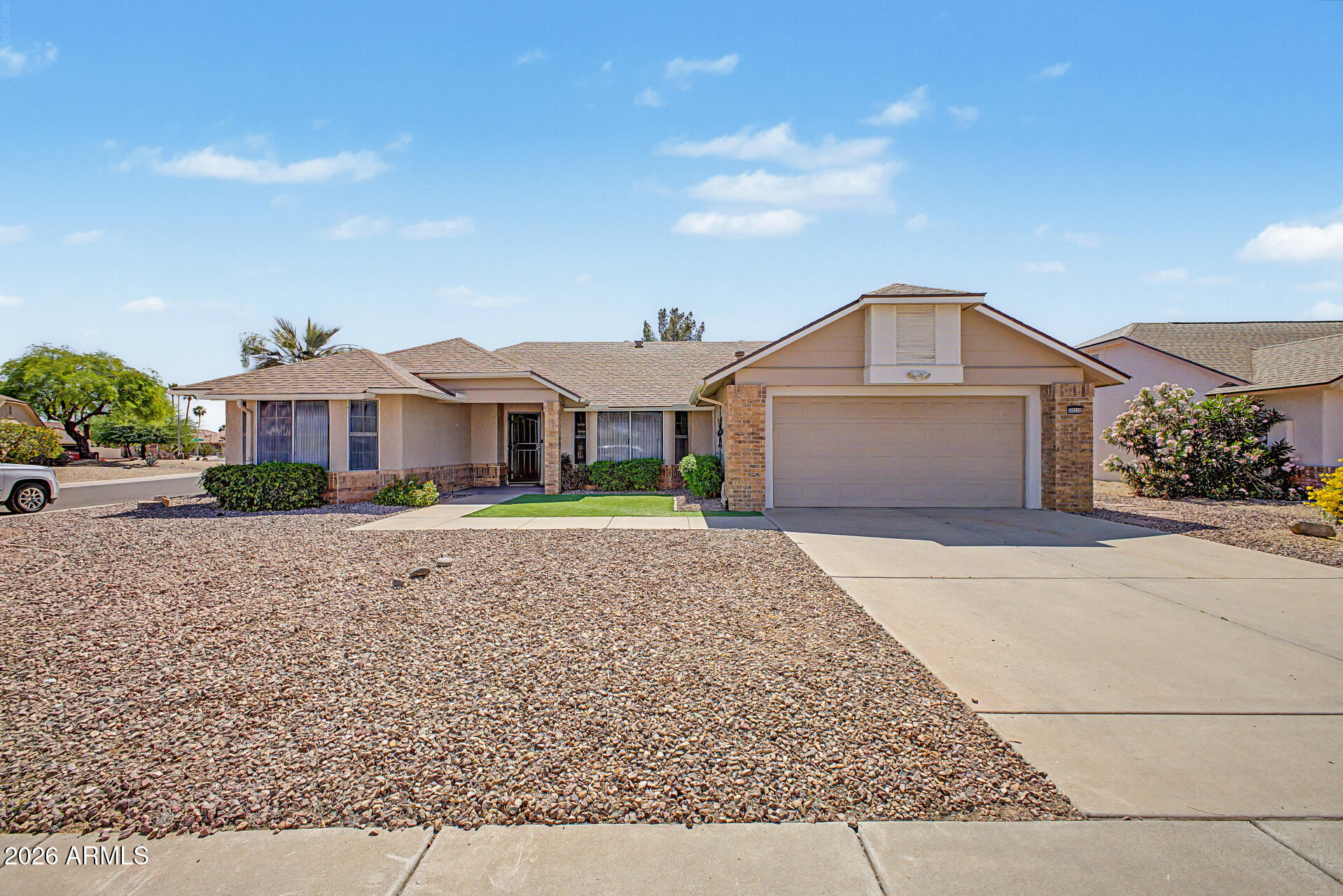 Situated on a corner-lot, This 2 bedroom, 2 bathroom home offers a split bedroom Floor plan designed for added privacy. The functional layout features a living area and a designated dining space ideally positioned between the kitchen and living room. This home also includes a generously sized Arizona room ,providing additional versatile space to fit a variety of needs.

55+ Community