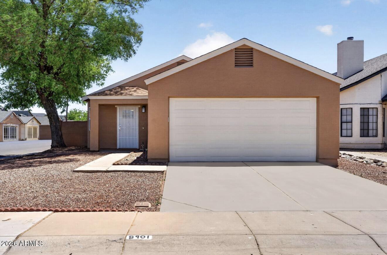 Fully remodeled, move-in ready,  3-bedroom, 2-bath home features oversized gray-tone tile flooring throughout. The updated kitchen offers new cabinetry, granite countertops, and brand-new appliances. Both bathrooms have been renovated with new tile shower/bath with sliding glass doors , new vanities, granite counter tops and updated fixtures and lightning. 

Additional upgrades include new interior and exterior paint, ceiling fans with lights , and a brand-new roof.

Conveniently located near State Farm Stadium, shopping, dining, entertainment, and Loop 101, and I-10 this home is a great opportunity for homeowners or investors alike.