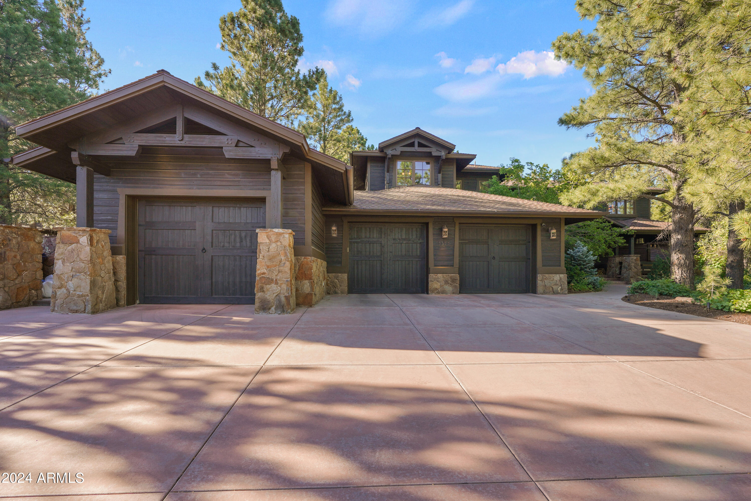One of the most luxurious custom homes in all of Pine Canyon. This impressive 5-bed/4-bath beauty boasts some amazing updated features including beautiful marble like quartz countertops throughout, high end electrical & plumbing fixtures, huge primary bath/closet, 20ft. ceilings, fenced yard, cedar ceiling, custom beamwork, updated AV state of the art system, new forever lawn & premium carpeting, Wolf range. Entertain on the huge, private rear covered patio with built in hottub, Wolf brand BBQ buffet workspace, & two outdoor dining areas with fireplace. Large covered front porch with comfortable seating for 4 overlooking lush vegetation rarely seen in Pine Canyon, over 80 mature trees for increased privacy & natural beauty, oversized 3-car garage with workbench & built-ins. Owner/Agent