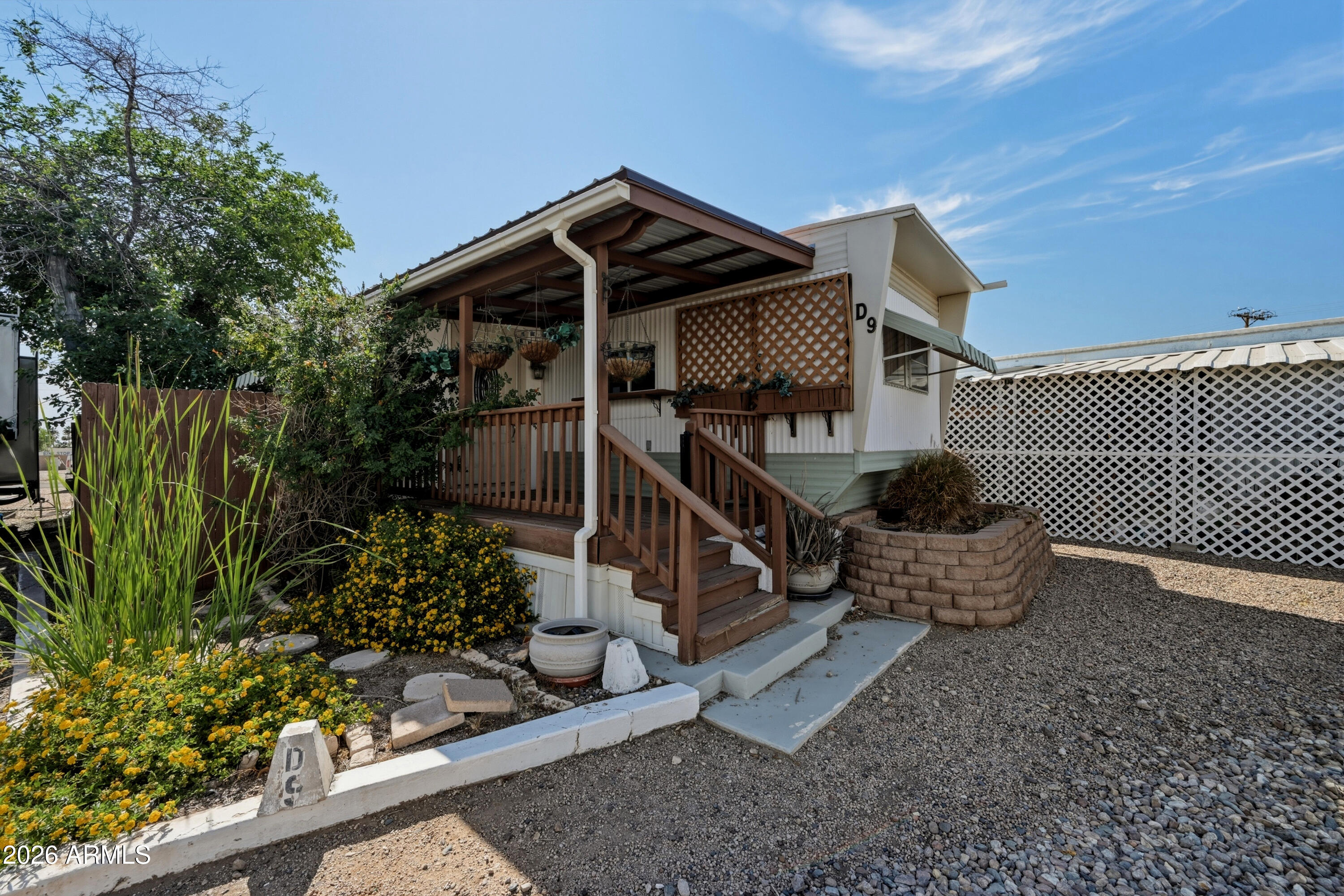 Welcome to easy living in this charming 1 bedroom, 1 bathroom home located in XB Trailer Park! This cozy retreat offers a comfortable layout with the convenience of in-home laundry, plus access to community amenities including a sparkling pool, grilling area, and coin-operated laundry facilities. Perfect for seasonal living or year-round enjoyment, this community is conveniently located near shopping, dining, golf, and freeway access. Buyer must apply for and receive approval from MAR Communities prior to purchase. Don't miss this affordable opportunity to enjoy all that Mesa has to offer!