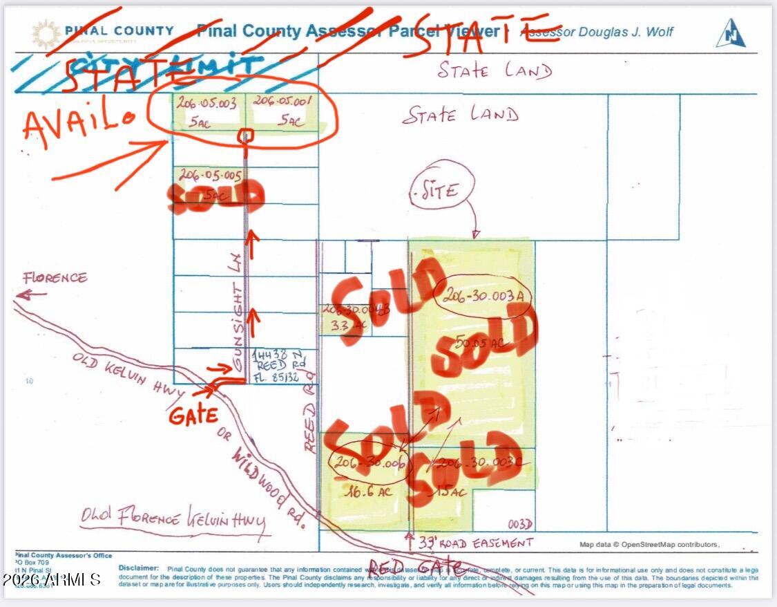 N/A ,5 acres adjacent to State Land - Land