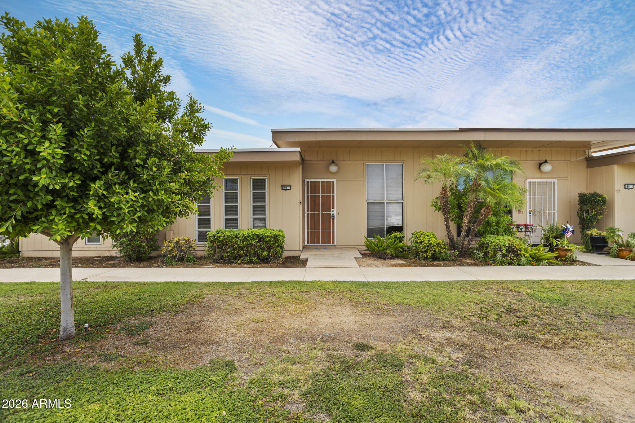 This 1 Bed 1 Bath home is now available! Happily, situated in the lovely Royal Oak townhome community in Sun City, enjoy the nearby amenities offered such as clubs, pools, and access to golf courses! Inside you'll find high ceilings, plenty of space and a 1-car garage with cabinets! New roof & HVAC in 2020! A private patio allows for outside enjoyment, and a front grass courtyard provides peaceful outdoor ambiance. Don't miss your opportunity to own a piece of paradise!