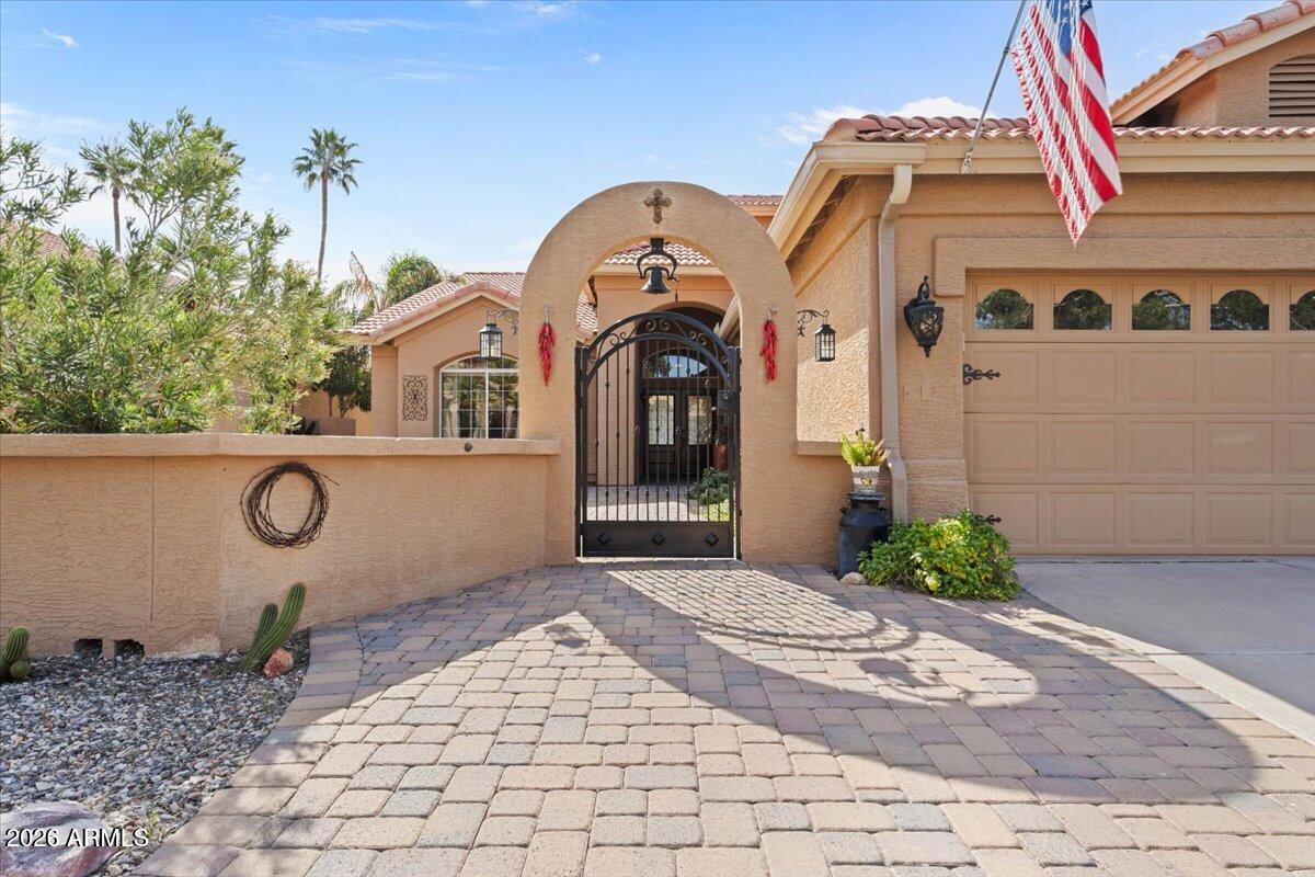 Seller willing to offer concessions towards paint with the right offer! Spacious Galleria floor plan in the highly sought-after 55+ golf course community of IronOaks at Sun Lakes, offering the opportunity to personalize one of the larger WATERFRONT homes and truly make it your own. This 4-bedroom, 3-bath listing offers 3,435 square feet of living space, including a downstairs primary suite with dual closets and a spacious 3-car garage. Enjoy breathtaking lake and fountain views from your backyard and relax under the covered patio with peaceful waterfront scenery as your backdrop. Residents enjoy resort-style amenities including golf, tennis, pickleball, pools and spas, fitness center, clubs, and on-site dining. This is the kind of space, setting, and lifestyle buyers wait for.