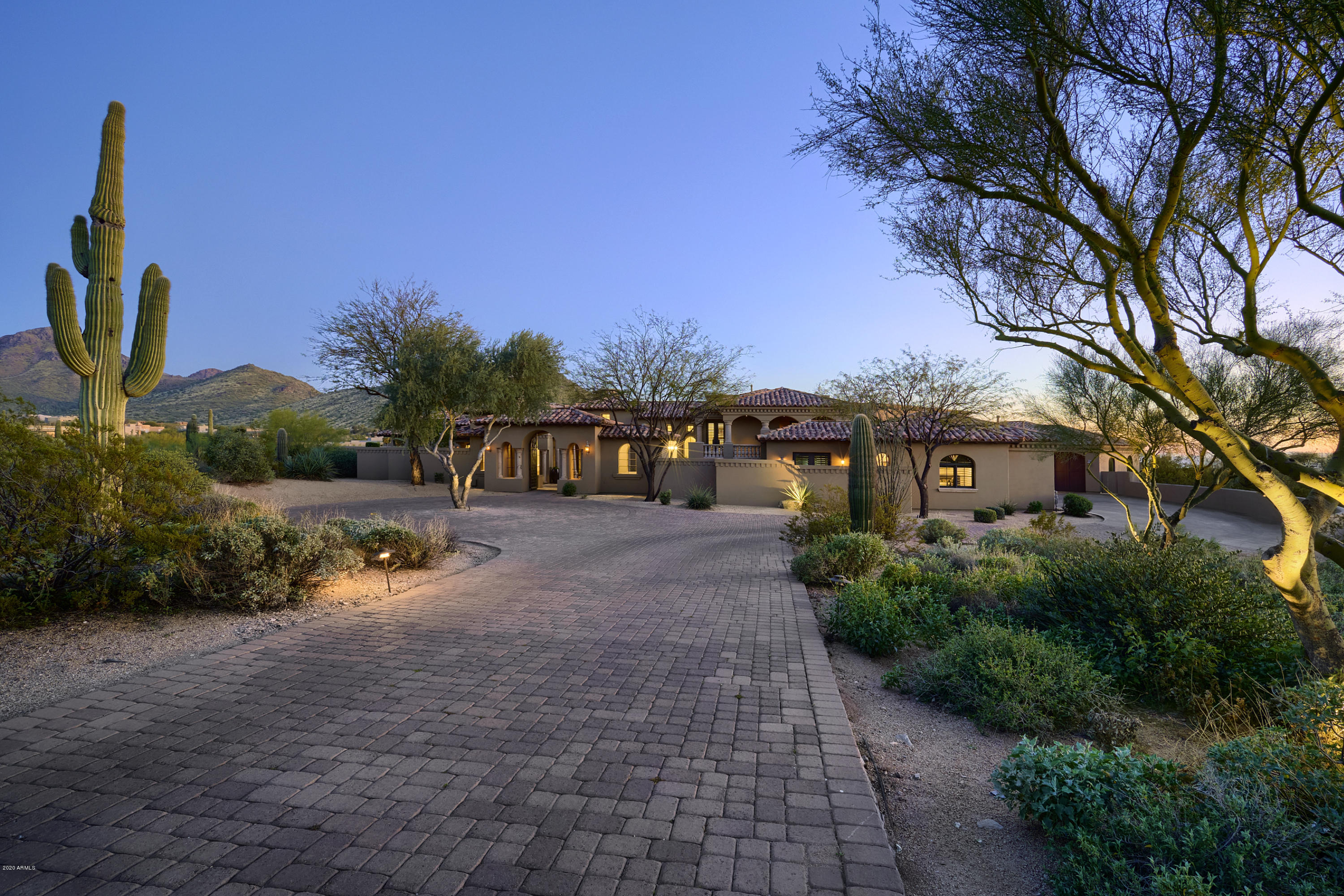 North Scottsdale's Gated Community of Ladera Vista, offering fantastic views plus light & bright finishes throughout! Situated on a premium 2.25 acre lot, this home has a brand new Chef's Kitchen with stainless steel appliances and a huge walk-in refrigerator. The New Owner will enjoy home's theatre room, new office, game room, billiards room, large bar, wine cellar, private back yard, patios throughout plus an incredible view deck capturing endless City Light and Mountain Views. Each guest bedroom (except one) is located on the main level and each has a full bathroom and private patio. Resort style approach. The best part; the Guest Casita is by the front, offering easy access, See its Motion Video under Photo Tab. Easy to show by appointment.