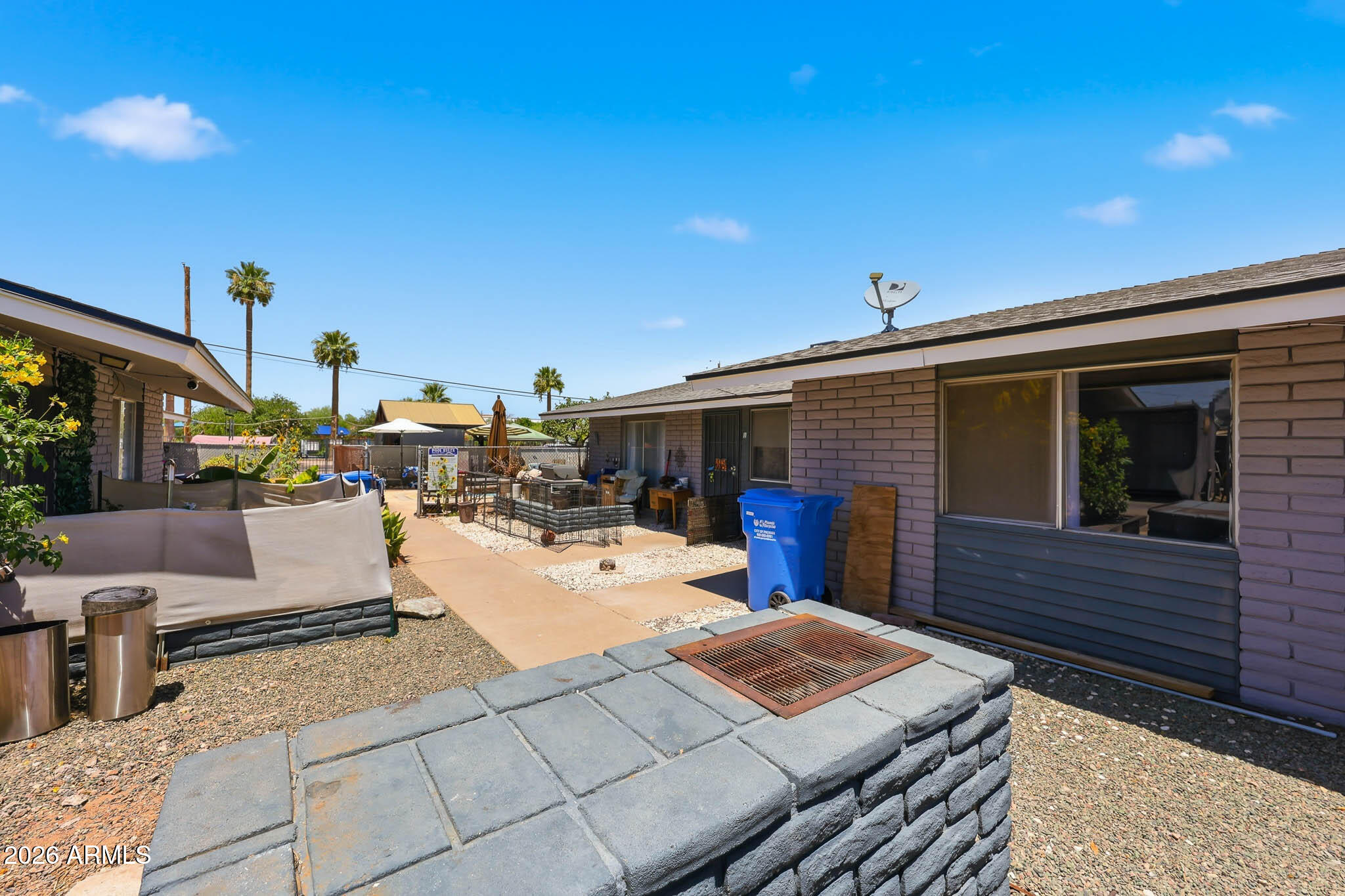 Prime multifamily investment opportunity Beautiful! well maintained and unique 4-unit + the big storage could be converted as a  studio. This 4plex features a welcoming gazebo in the front yard to entertain guests, 3 units 2bed/2bath, 1 unit 2bed/1bath, Roof replace in 2024, and new AC in 2 units. Each unit has its own private patio as well as coin laundry room, build-in Bar-b cue, sparkling pool. Fully occupied by long term tenants (please don't disturb). Property is perfectly situated in Phoenix with convenient access to major freeways, super market, restaurants, and across from elementary school. Buyers and Buyer's agent to verify all facts and figures.