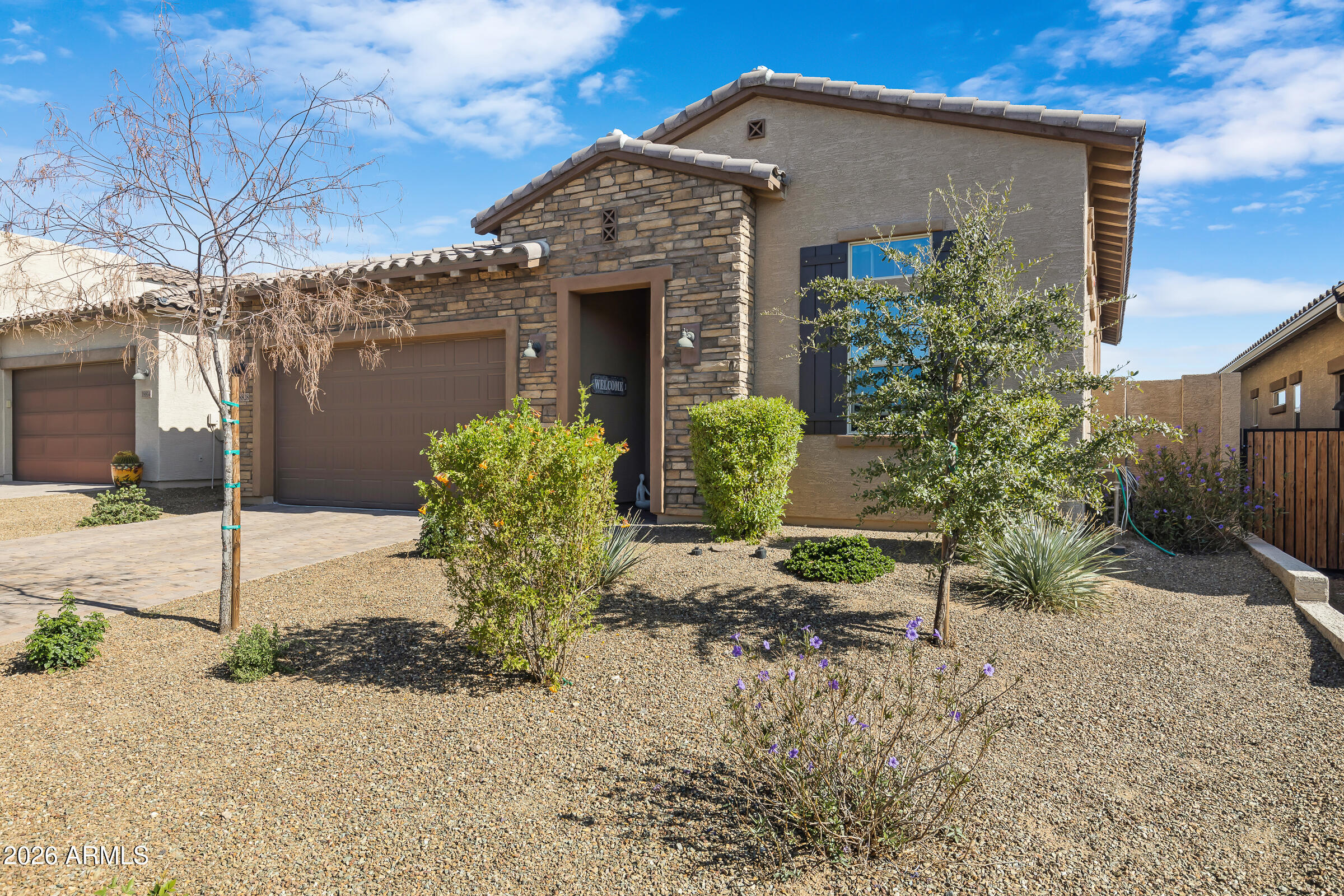 INCREDIBILE VIEWS!!  Walk into this gorgeous Blue Sky home and you're greeted by views of surrounding mountains.  Rare home with a pool!!!  Enjoy all the activities Tonto Verde has to offer and live in this quaint, gated community.  Multi-door slider opens up to bring the outside in.  Sit on your elevated patio and look at the dark sky filled with stars.  Peaceful and beautiful....Walk inside to a tastefully upgraded home with extra storage in laundry, large walk-in shower and a sizable primary closet.  Walking distance to new pickleball courts & dog park and follow the golf cart path to the Tonto Verde Clubhouse with golf, pool/spa, fitness center, restaurant, social clubs and more!  Live your best active 55+ life!!