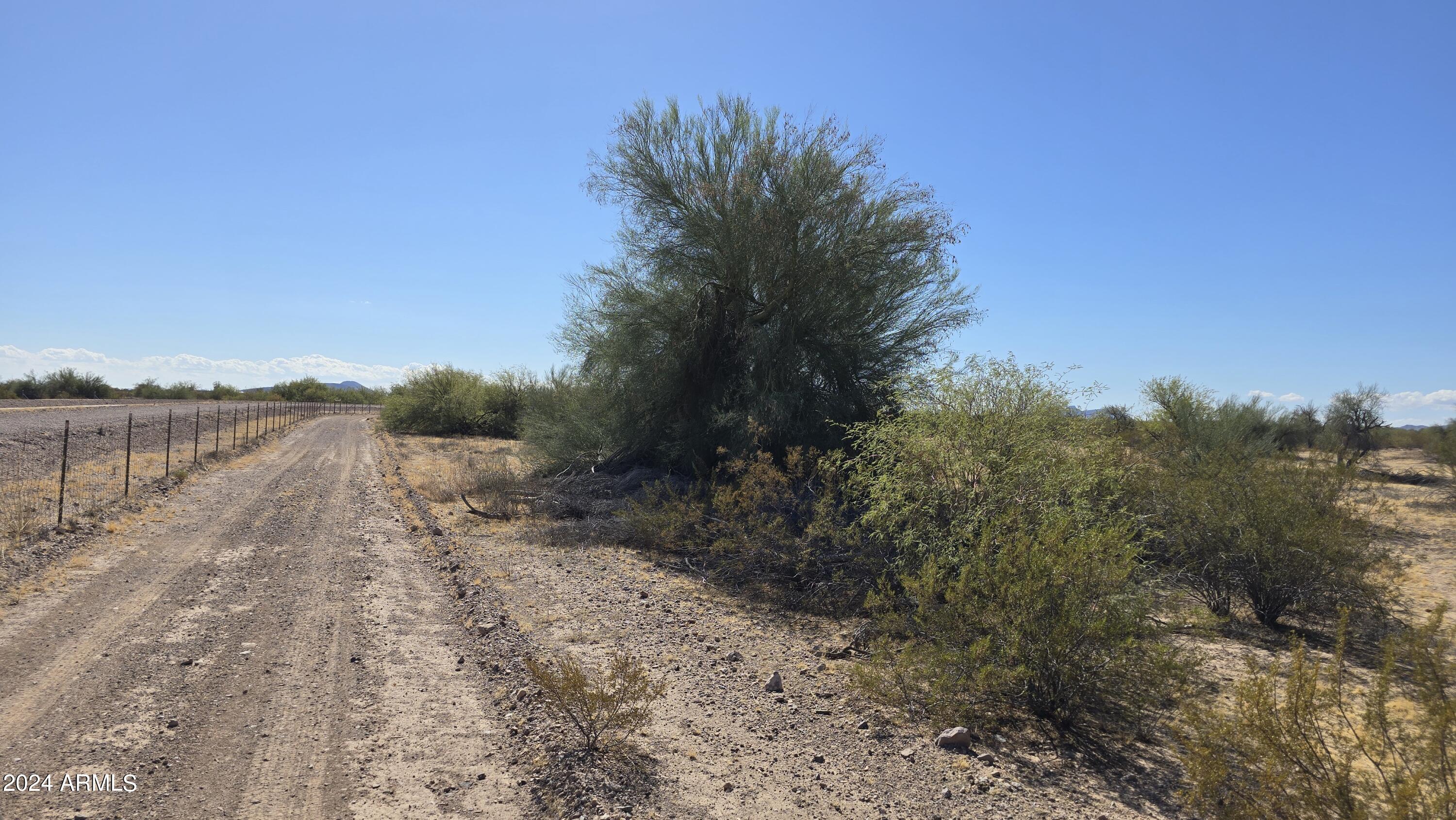 Only $5k down for this unique 1+ acre parcel in Harquahala Ranches. Seller will finance the remaining $9000 at 12%. Once you see it you won't be able to get your offer written fast enough! And you may want to pick up the sister lot on the south side of the canal! See MLS #6760590.  544th Ave. isn't maintained, but future road use & maintenance will add value, so make your deal today! The canal as your neighbor adds a unique privacy the other lots don't have.  Just a couple of neighboring homes and views for miles. No flood plain and no HOA! Open views of the Eagle Tail Wilderness/Mountains- perfect for hiking and horseback riding. APS Power and Global Water Company are in the area and may already be on the lot. Inquire with them for availability. Come see it today and let's make it yours.
