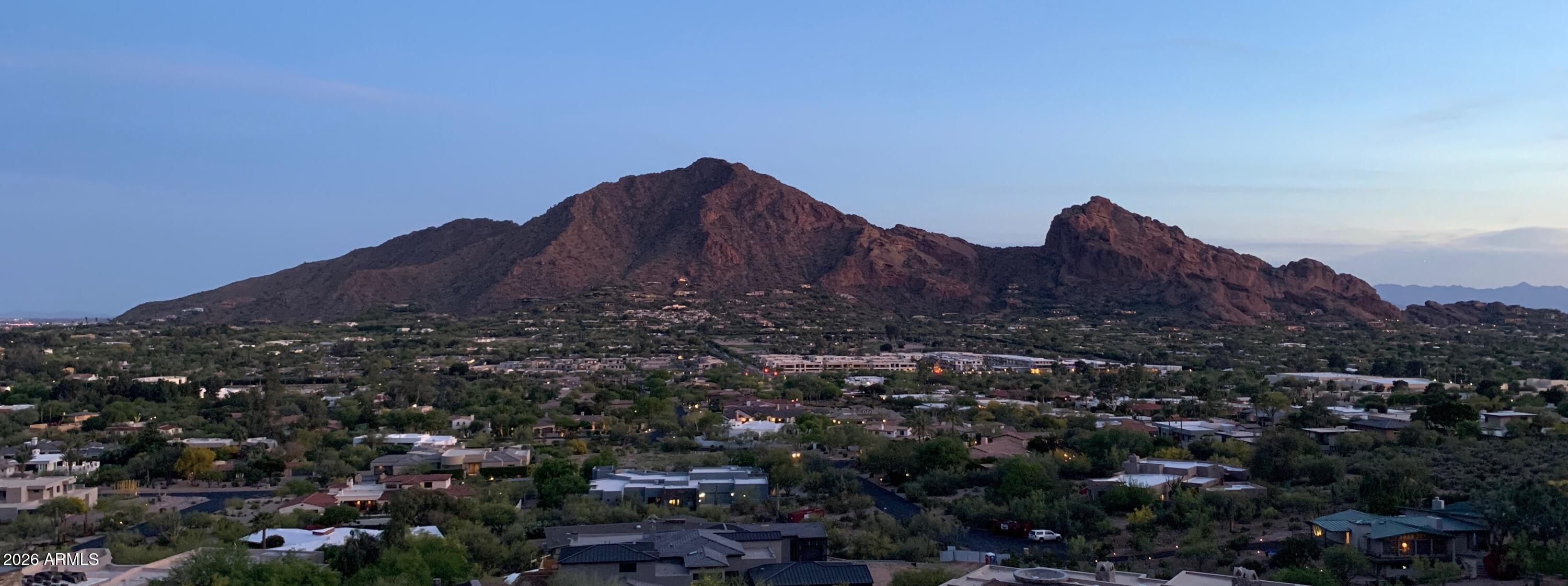 Here is your opportunity to create a world class luxury home on a one of kind lot with sweeping panoramic views. The choice is yours for which culdesac entrance you prefer, off Indian Bend or Arroyo Rd.  The elevation of this lot hits the sweet spot for spectacular views, yet convenient access!