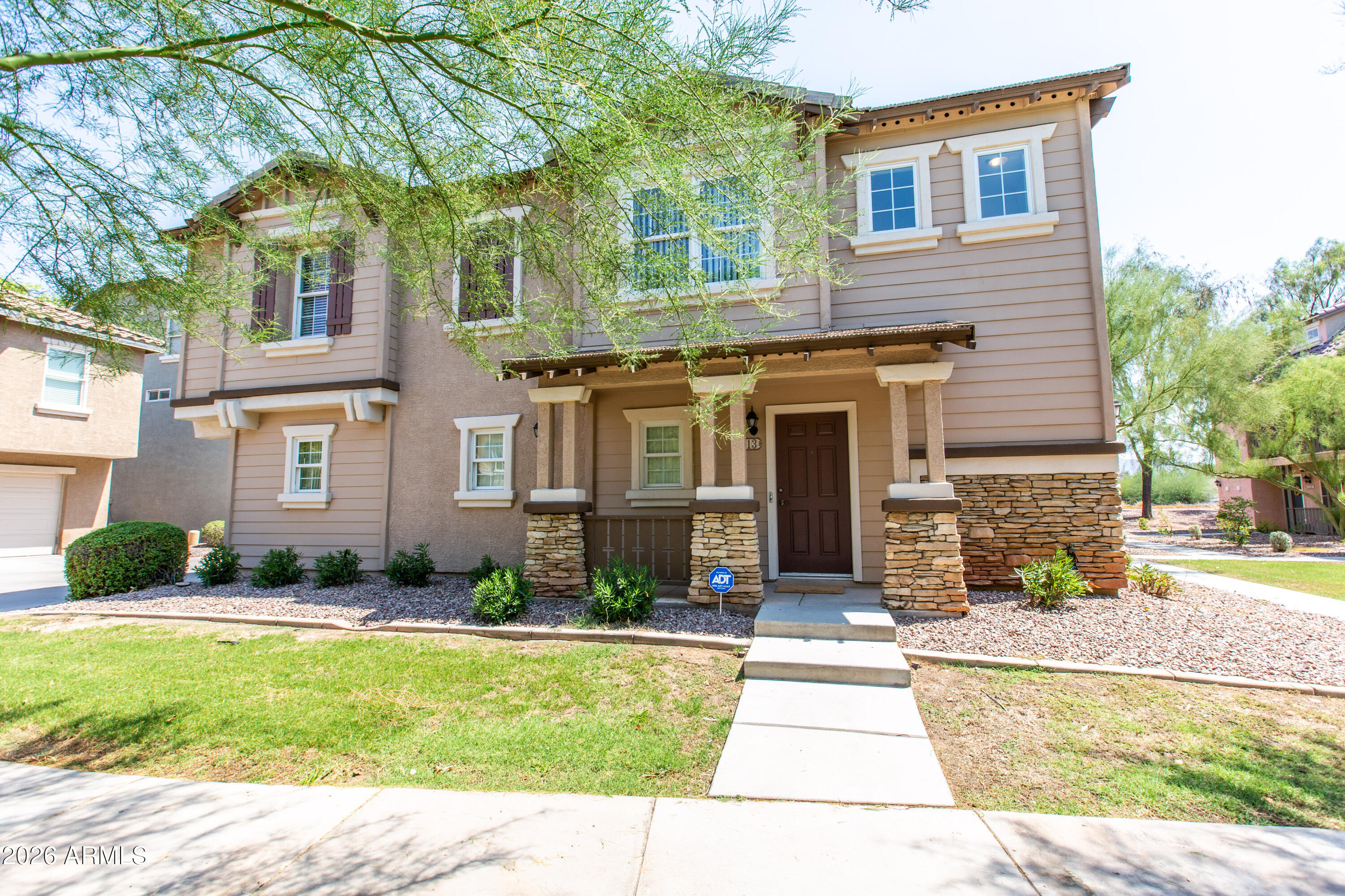 COMING SOON! Well loved home in growing part of southeast Phoenix. Three bedrooms, 2 baths, 2 car garage, and primary suite on the lower level! Fresh pics will be added soon- these are just your sneak peek