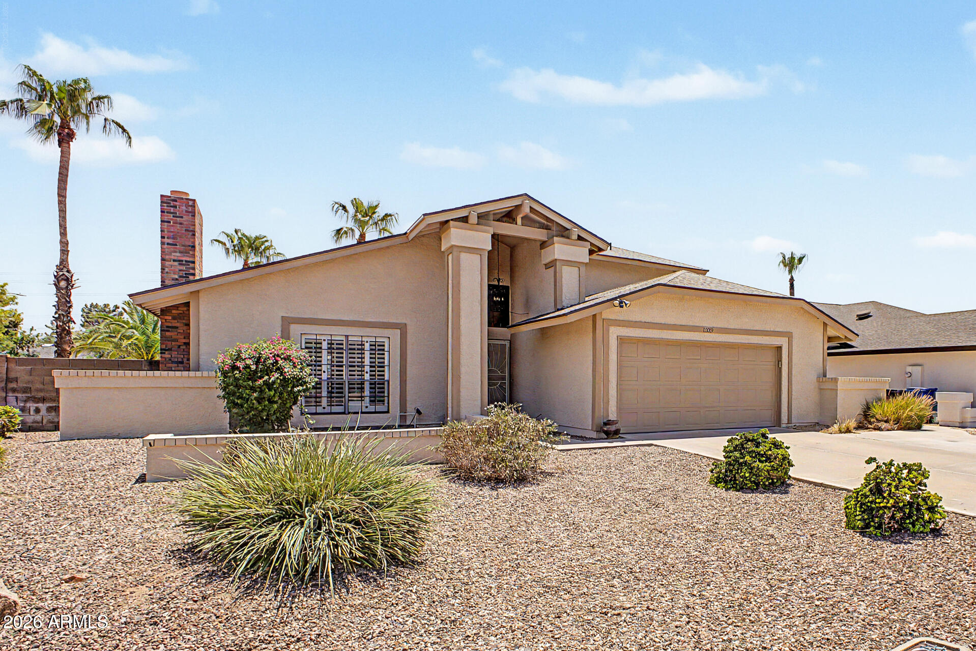 Don't miss out on the rare opportunity to own this house in a wonderful South Tempe neighborhood with OVERSIZED corner lot featuring a fenced diving pool and RV Gate.  Many major improvements have been made over the last couple of years.  AC replaced 2024 with Bosch High Efficiency unit, kitchen remodeled 2025, Roof replaced late 2025, Kool deck redone in 2022 and exterior painted 2020.  Private Primary Suite located upstairs with dual sinks, separate tub/shower and walk in closet.  Secondary bedrooms  and full bathroom on 1st level.  Vaulted celings, custom blinds and ceiling fans throughhout.  Plenty of storage throughout. Amazing backyard with fence diving pool, multiple grassy areas, RV gate and parking along with storage shed complete with AC, lighting, outlets and fan. Shed/Office is negotiable and can be used as an office, workshop or small casita
