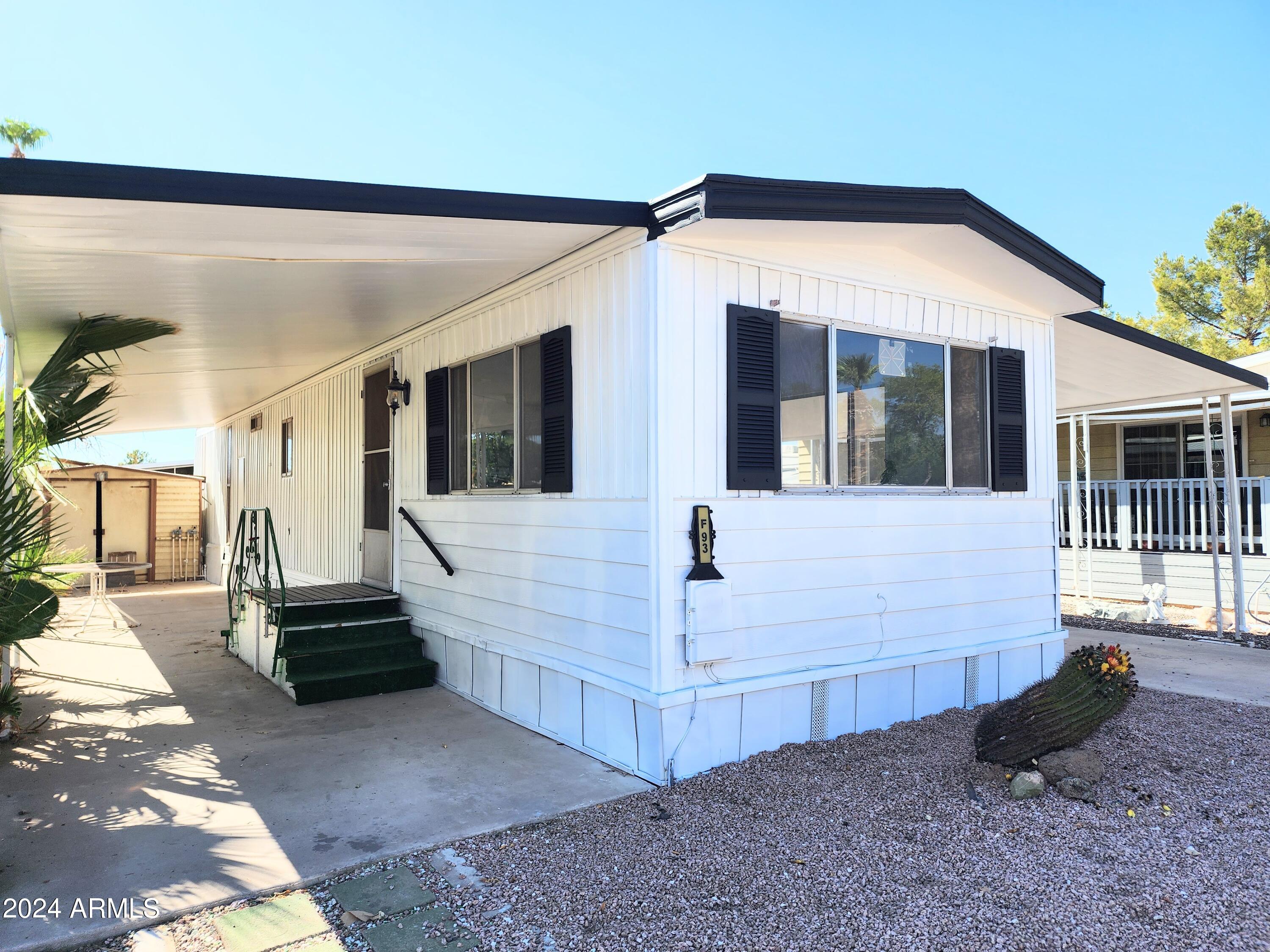 Perfect 1 Bedroom 1 Bathroom escape.  Home was recently updated with New interior and exterior paint.  Whole home flooring, newly finished roof and two new wall mount AC units.  Tankless water heater and updated appliances.

Home Priced to Sell fast.  Lot rent is still very affordable with nice community amenities. 

Owner will consider financing:
✔ Down Payment: $5,000
✔ Monthly Payment $555/ month for 60 moths
✔ Sold As-Is 

Comes with Large shed

Must get park approval , 55+ community.