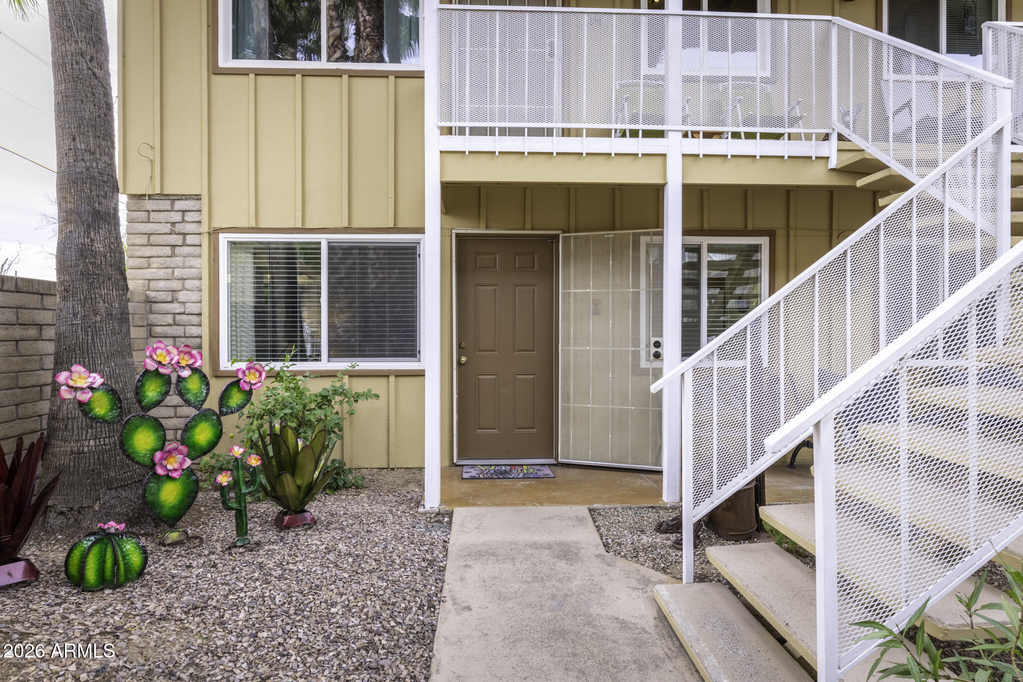 Convenient downtown living in Western Gardens Condominiums! This desirable ground-floor 1-bdrm, 1-bth unit offers easy, no-stairs access and a comfortable, low-maintenance lifestyle. Ideally located within walking distance of historic downtown Wickenburg, you'll enjoy quick access to shopping, dining, entertainment, and local events. The community features a sparkling pool and BBQ area, perfect for relaxing or entertaining guests. Inside, the unit is well-laid-out and includes a brand-new A/C unit, providing efficient cooling and peace of mind during the warmer months. Whether you're looking for a full-time residence, winter retreat, or investment opportunity, this condo offers location, convenience, and value in one of Wickenburg's most walkable neighborhoods. Sold fully Furnished! Property includes covered parking and an additional storage closet.