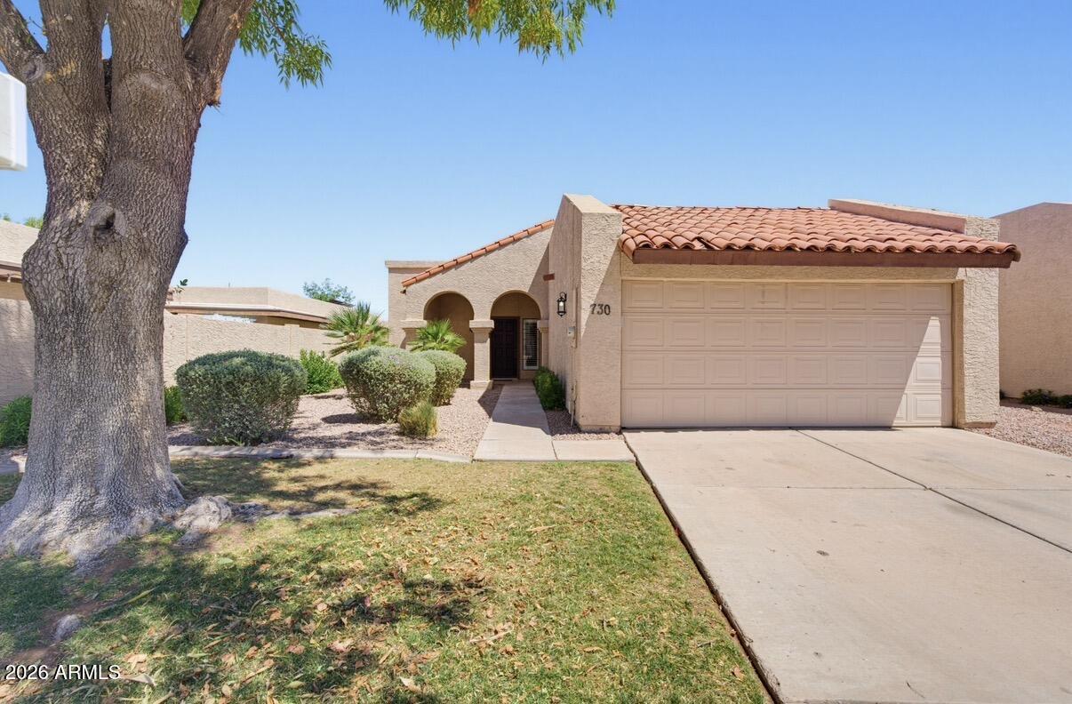 This charming single-level townhouse in the desirable Sunridge community in North Chandler. Offers 2 bed + 2 bath, this home presents a rare opportunity to personalize in one of Chandler's most convenient locations.
Enjoy a bright open layout with vaulted ceilings, exposed beam detail, and a fireplace that anchors the living space. Fresh interior paint enhances the light and airy feel. Remodeled kitchen features updated finishes, ample storage, and a functional design ideal for everyday living and entertaining.
Spacious primary suite includes a private bathroom and direct backyard access. The secondary bedroom also opens to the patio, offering flexibility for guests or a home office.
Low-maintenance yard with turf and pavers. Highlights include: 2 car garage + all kitchen appliances. Welcome to this charming single-level townhouse nestled within the desirable Sunridge community in North Chandler. Offering 2 bedrooms, 2 bathrooms, and a thoughtfully designed layout, this home presents an incredible opportunity to make it your own while enjoying one of Chandler's most convenient locations.
Step inside to a bright, open living space featuring vaulted ceilings with an exposed beam, a stunning fireplace that serves as the focal point of the room, and fresh interior paint throughout. The remodeled kitchen offers updated finishes, ample storage, and a functional layout designed for everyday living and entertaining.
The spacious primary suite features a private bathroom and direct access to the backyard, while the secondary bedroom also offers private access to the patio, making it ideal for guests, a home office, or flexible living.
Outside, enjoy a low-maintenance backyard with turf and pavers, creating a private space to relax or entertain. The home also includes a two-car garage, along with all appliances, including the refrigerator, wine fridge, washer, and dryer, for added convenience.
Residents of Sunridge enjoy access to a sparkling community pool, peaceful walking paths, and an HOA that maintains the front landscaping and exterior paint, making for easy, low-maintenance living.
Perfectly positioned in North Chandler, this home is just minutes from Downtown Chandler, Chandler Fashion Center, Desert Breeze Park, major employers including Intel, and convenient access to Loop 101, Loop 202, and US-60. Whether you're searching for a primary residence, an investment opportunity, or a home with exceptional potential, this property offers the perfect combination of location, comfort, and opportunity.