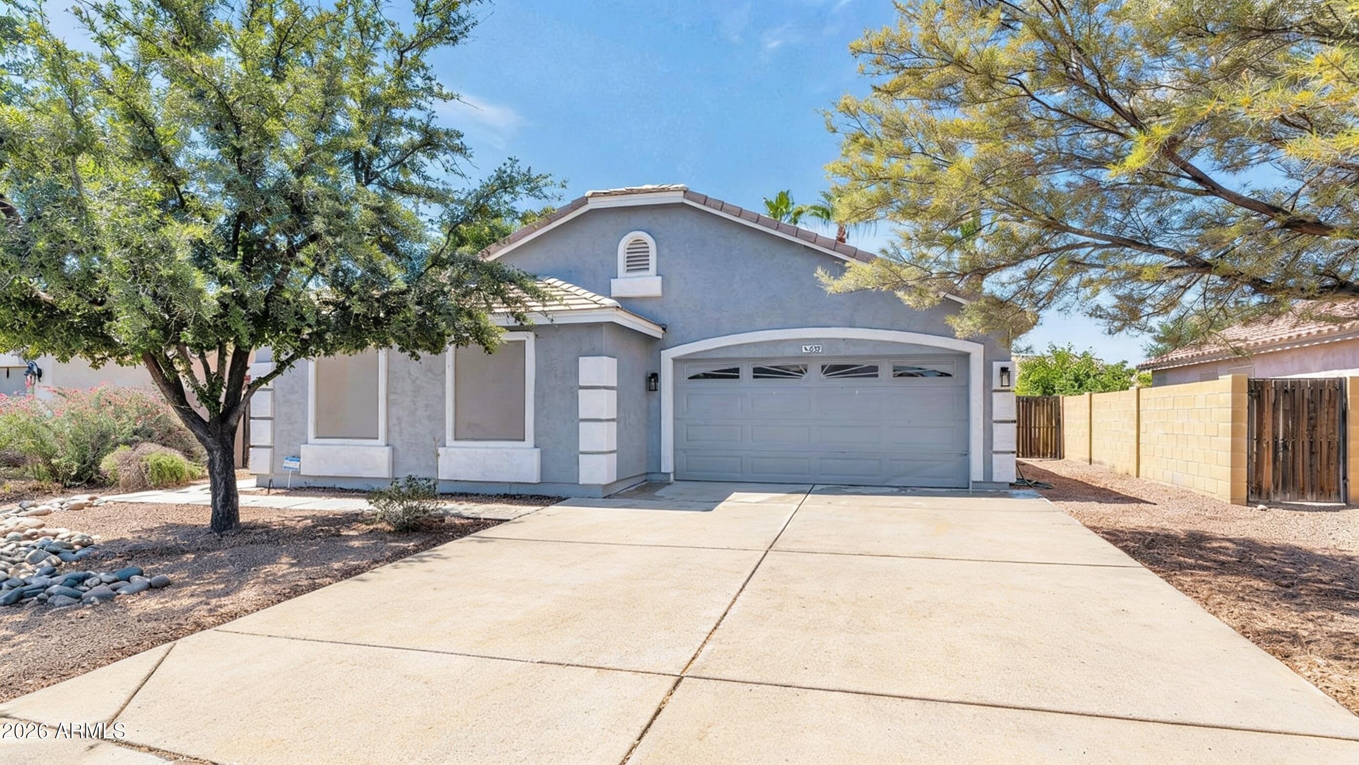 Rare opportunity to own a home in this highly sought-after Chandler community where homes rarely come available! Located in the highly desired Chandler School District, this well-maintained home offers 3 bedrooms + a den, perfect for anyone working from home or needing additional office/flex space. The open floor plan features abundant natural light, butcher block countertops, stainless steel appliances, and a kitchen that overlooks the main living area, making it ideal for entertaining. The spacious primary suite offers a relaxing retreat, while the private backyard provides room to unwind. HVAC replaced just 4 years ago. Conveniently located near shopping, dining, parks, and freeway access!