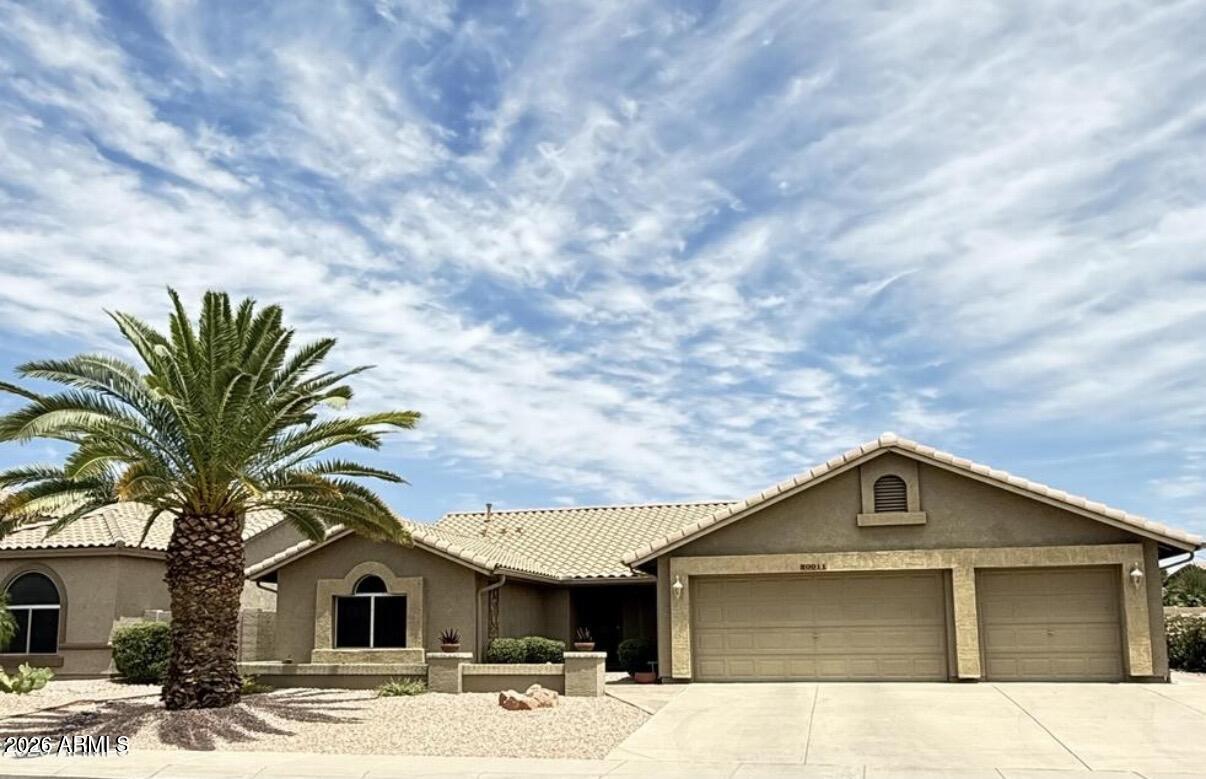 Welcome to Westbrook Village and let this Camelback model be the one with 2 primary suites, 2.5 baths and 3 car garage on a large lot. Immaculately maintained and it shows. Extra-large utility room could be used as an office or craft room. An oversized cover patio that extends full width of the house is perfect for outdoor living enjoyment. Fully enclosed backyard with some higher walls for more privacy. An extra half bath is conveniently located off the utility room and garage. Vaulted ceiling with ceiling fans throughout. Desirable 3 car garage with cabinets. Water filtration and reverse osmosis. AC 2023.Roof 2019. Westbrook Village offers golf, pickleball, 2 community pools, fitness center and so much more!!