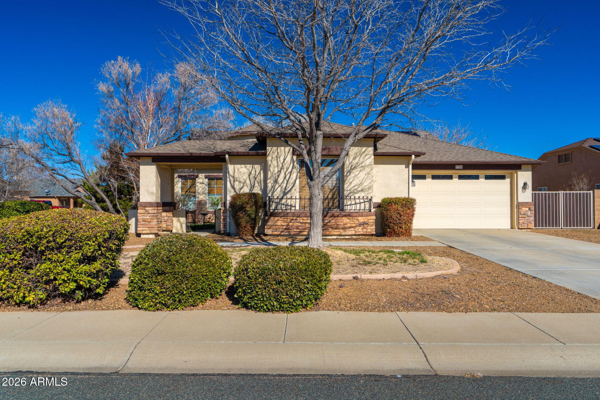 This beautiful 4-bed 2.5-bath home in the highly desirable Pronghorn Ranch offers comfort, space, and convenience just minutes from shopping, dining, medical services, and outdoor recreation areas. An open floor plan features spacious living and family rooms, granite countertops, NEW stainless steel smart appliances, NEW water heater, NEW roof, NEW faucets, 9+ ft ceilings, and ample storage. Large dual-pane windows fill the home with natural light, while the solar system helps keep energy costs low. A spacious primary suite includes a sitting area, walk-in shower, and double vanity. Situated on .28 acres, enjoy a covered patio, easy-care backyard with beautiful large mature shade trees, double gate access, and an extended 3-car garage. Come visit us today and see what makes this home great