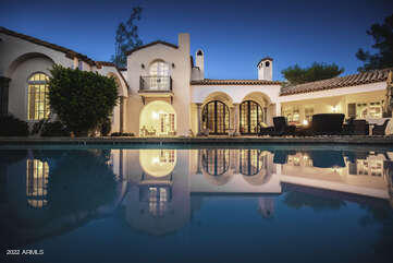 RARE OPPORTUNITY – PURCHASE A CUSTOM, BUILT CLASSIC SANTA BARBARA – PRIVATELY GATED W/SPECTACULAR MOUNTAIN VIEWS!  PRIVACY ABOUNDS IN THIS SANCTUARY SETTING W/LUSH LANDSCAPING & MATURE TREES.  YOU WON'T SEE DETAILS LIKE THIS: CUSTOM BRASS IRONWORK/ARCHED IRON DOORS/POLISHED CONCRETE FLOORS & COUNTERTOPS, GROIN-VAULT CEILINGS & SOFT NEUTRAL VENETIAN PLASTER WALLS.  CHEF'S KITCHEN W/GAS RANGE & ENJOY BREAKFAST OVERLOOKING MATURE GARDENS.  TWO PRIMARY SUITES & TWO PRIMARY BATHS WITH HUGE WI-CLOSETS & LAUNDRY.  DETACHED GUEST HOUSE WITH OWN GARAGE & FULL KITCHEN.  COV'D PATIOS/BUILT-IN BBQ/PAVER CIRCULAR DRIVE (DOUBLE GATED).  BEST PV LOCATION – 5 MINUTES FROM THE NEW RITZ CARLTON DEVELOPMENT/SHOPPING & DINING. AN ENTERTAINING DELIGHT – A MUST SEE.  SEE FLOOR PLAN AT DOCUMENTS TAB.