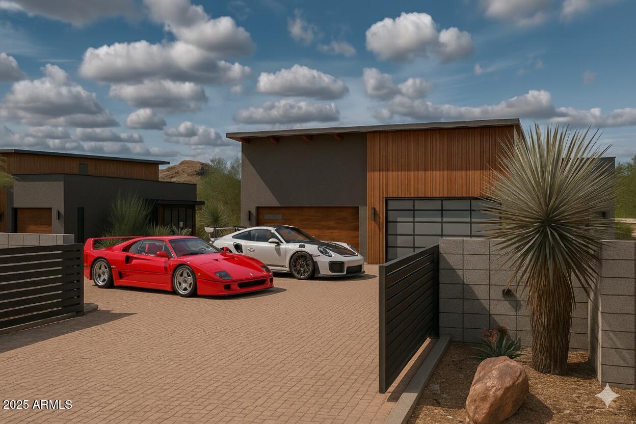 The Collective at Black Mountain offers an Exclusive Luxury mixed-use property in Cave Creek, providing over 4,500 sq ft of Office, Residential, and Showcase Garage Parking. Experience a bold new concept in ownership where architectural design, lifestyle, and automotive culture converge. Site plan is approved, and building permit is under review. There is a limited number of additional adjacent lots available to customize your design. Inquire Today!