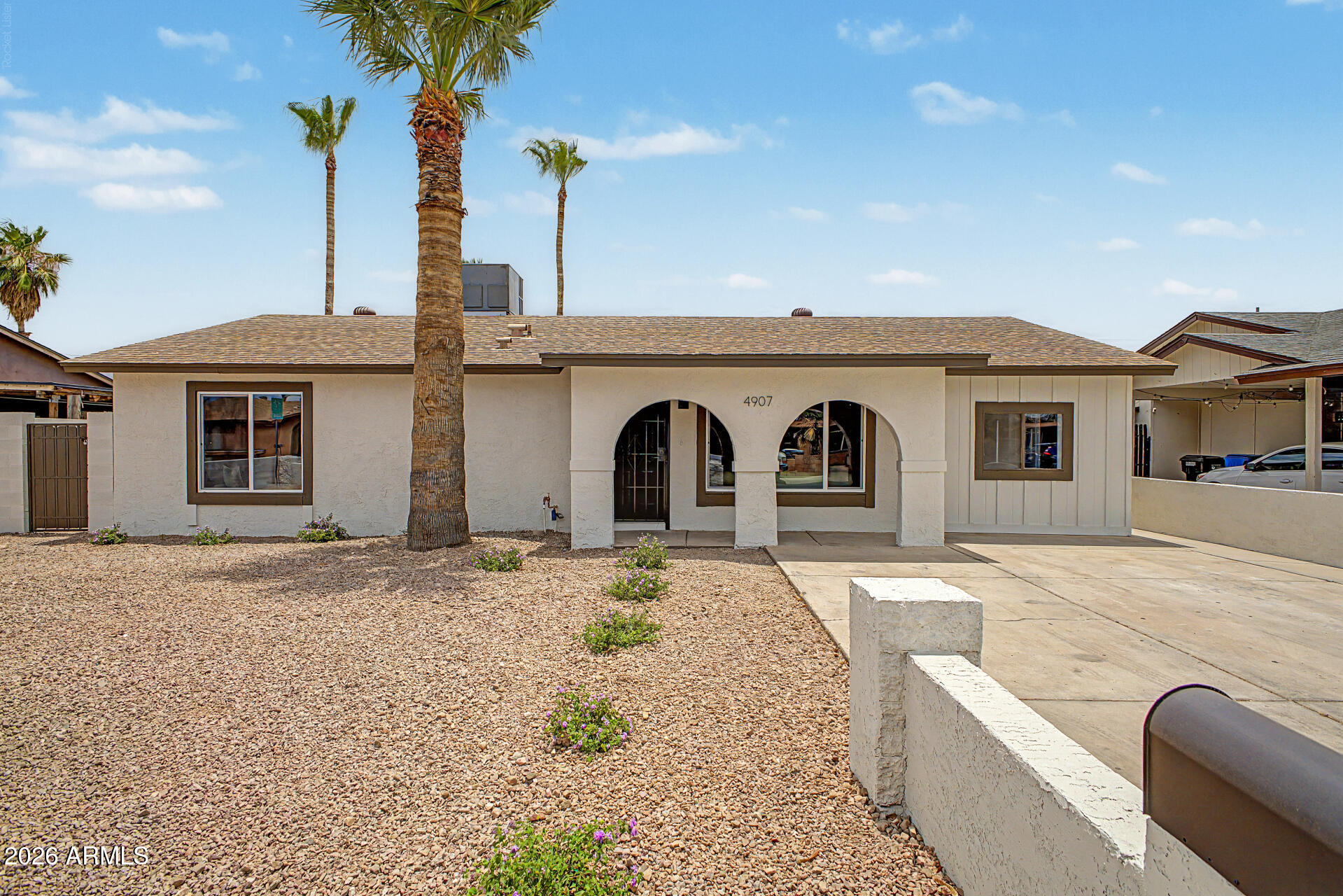 Amazing, completely updated 4 bedroom home conveniently close to the I-10, 202, and Downtown Phoenix! Home features modern, upgraded Luxury Vinyl Plank flooring. Beautiful upgraded quartz and backsplash in kitchen and bathrooms. White, shaker cabinets with modern hardware in kitchen and bathrooms. New stainless steel appliances. Fully updated master and guest baths with modern, tiled showers and rain faucets. Updated lighting and plumbing fixtures throughout. New paint, and much more. New Dual Pane windows. Large backyard with storage shed and RV gate! No HOA! Fabulous and luxurious Phoenix home that won't last long!