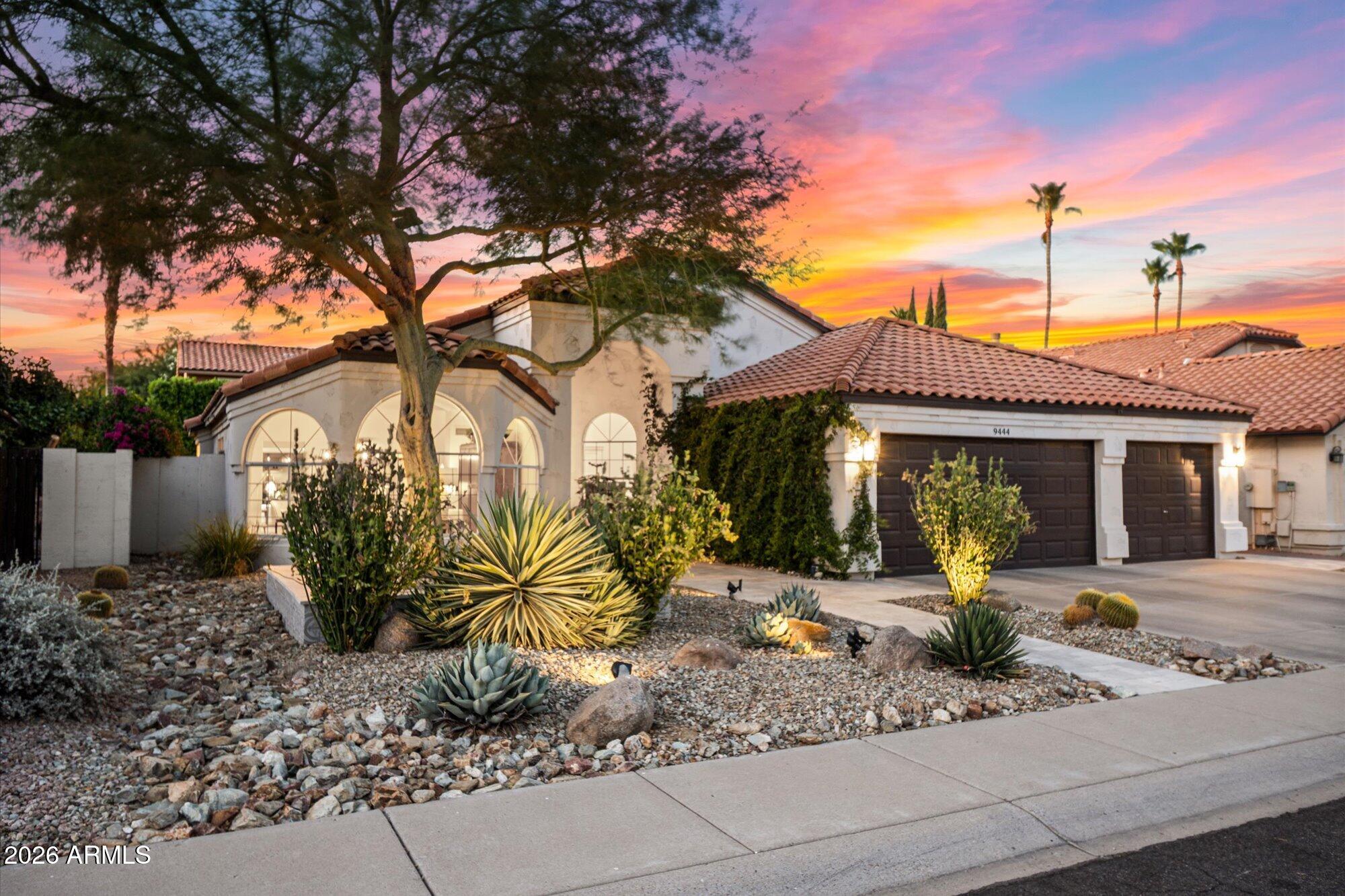 Impeccably redesigned, this fully updated single-level home showcases top-tier aesthetics & unparalleled quality in a prime Scottsdale location. Over $300,000 in upgrades including $80,000 Montecito-inspired landscaping, curated designer fixtures, luxury plank flooring, and total kitchen remodel w/ a 10-foot center Quartz island, custom-designed cabinetry, farmhouse sink, high-end appliances, & wine fridge. Bespoke architectural details like kerfed door frames & new hardwood doors reflect exceptional craftsmanship & intentional design. Oversized primary bdrm w/ sep sitting/reading/art room & sanctuary spa-like bath feat. a large zero-entry walk-in shower. Moments from Westworld, Kierland Commons, upscale shopping, world-class dining, golf, and 15 min to Mayo Clinic! See docs tab for more!