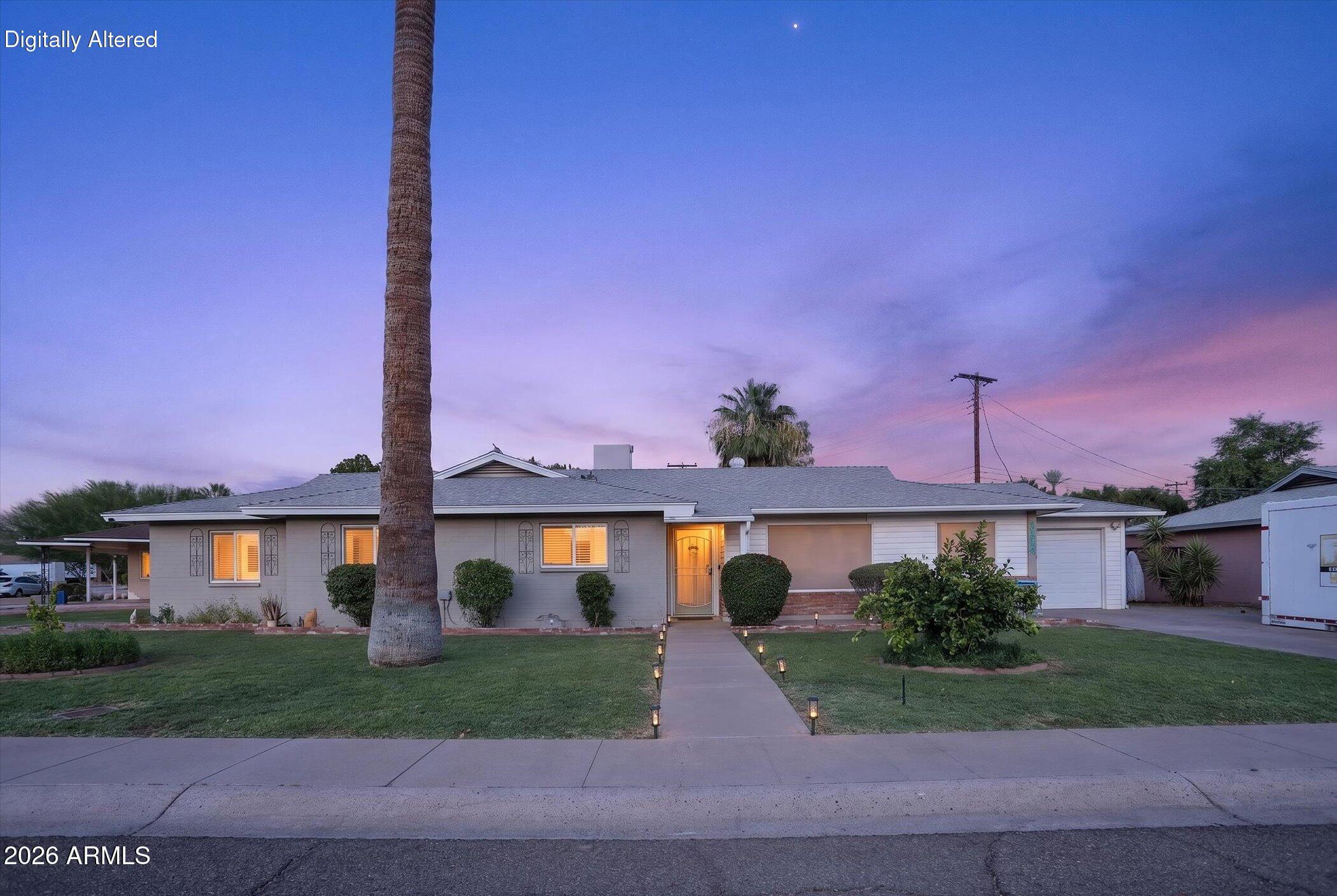 Ideally located near Arcadia Lite, the Biltmore, Downtown Phoenix, and Sky Harbor Airport, this 4 bed 2 bath home provides easy access to some of the Valley's best restaurants, shopping, entertainment, and outdoor recreation. Combining a prime location, extensive updates, and desirable amenities, this is an exceptional opportunity in one of Phoenix's most popular neighborhoods. This beautifully updated home sits on a spacious corner lot and offers the perfect blend of comfort, convenience, and modern upgrades, with no HOA. The completely remodeled kitchen (2020) features a gas range, granite countertops, new cabinetry, and contemporary finishes that make cooking and entertaining a pleasure. Major improvements provide peace of mind, including a newer sewer line, newer water heater, & newer HVAC system. Brand-new carpet in the bedrooms adds a fresh, move-in-ready feel throughout. Step outside to enjoy your own private backyard retreat complete with a sparkling pool and covered patio, ideal for relaxing, entertaining, or enjoying Arizona's beautiful weather year-round. The large corner lot offers additional space, privacy, and curb appeal that is hard to find in this area. A garage and ample off-street parking provide plenty of room for vehicles, guests, toys, or recreational equipment. This move-in-ready home combines an unbeatable location, valuable system updates, and the amenities today's buyers are looking for.