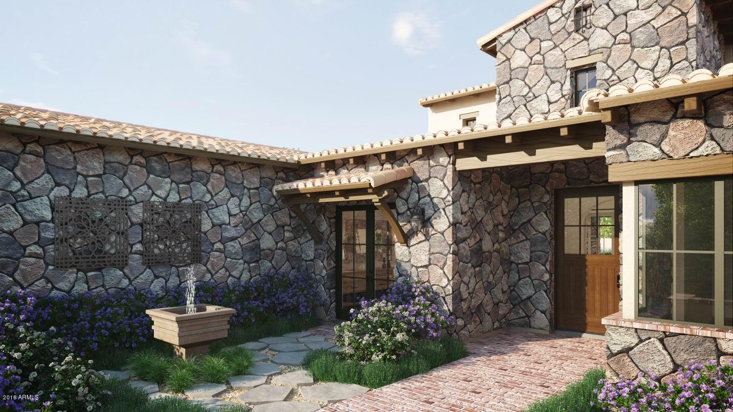 Located in the prestigious Horseshoe Canyon neighborhood in Silverleaf, this soon to be completed single story spec home by Calvis Wyant Luxury Homes sits off of a private cul-de-sac with adjacent homes completed. The perfect size for a small family or for empty nesters, the home is 5,298 square feet with 4 bedrooms and 4.5 bathrooms, which includes a separate guest casita. Dramatic mountain views and sunsets from the front patio an added bonus. Located around the corner from the Silverleaf Club this home provides the perfect opportunity for the lifestyle that Silverleaf has to offer. Horseshoe Canyon homes are in great demand, be sure to check this out! January 2017 completion.