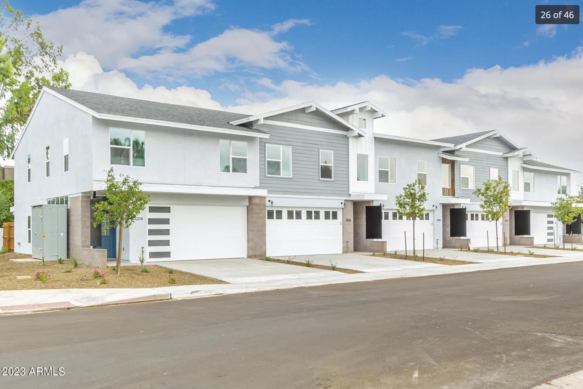 Welcome to this exceptional investment property nestled in the sought-after Arcadia area. This contemporary 5-unit townhome complex was thoughtfully designed and constructed in 2022, offering modern living spaces and a prime location that attracts tenants seeking both convenience and luxury. Each townhome features a stylish design with high-end finishes and amenities, ensuring a premium living experience for tenants. All units are fully occupied, presenting an immediate and steady income stream for the savvy investor.