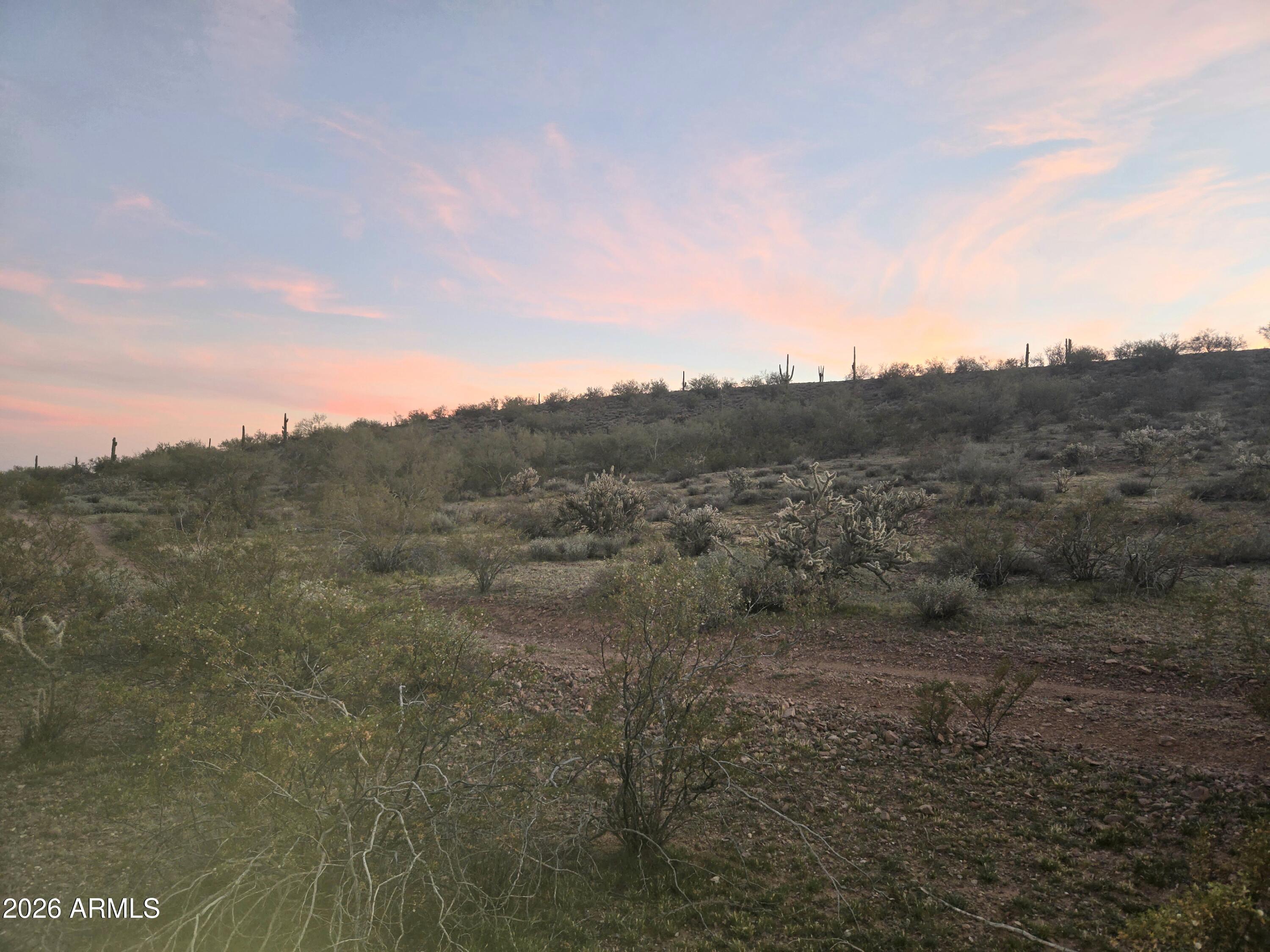 This untouched 10-acre parcel is ready for you!  Quiet desert saguaro filled setting with unobstructed views boarding BLM/State Trust land in Morristown. Paved road access off the sought after North Castle Hot Springs Road address! Ready with its own well and 5 irrigation well heads. The land may be split. Seller carry option! Ideal for primary residence or weekend escape. Located 25 minutes from Lake Pleasant-20 minutes to Wickenburg. Perfect location for beautiful mountain view adventures; horseback, ATV, walking, camping, gold mining.