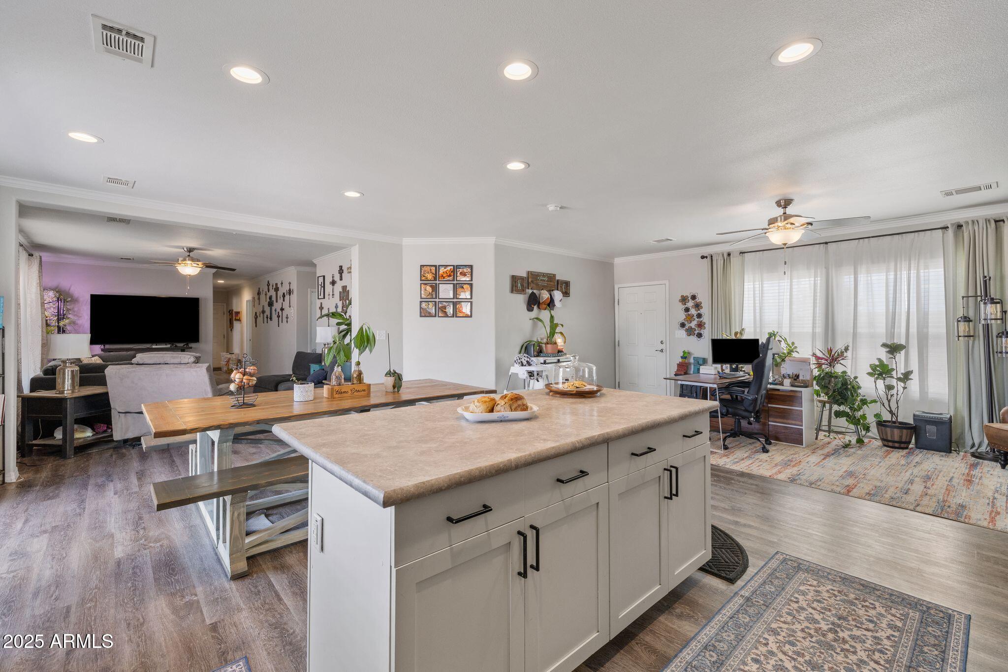 This beautiful 2-acre property offers space, privacy, and fresh mountain air. The spacious 2,051 sq ft home features a desirable split floorplan, providing both comfort and functionality. Both bathrooms have dual sinks and master has separate soaker tub. Bedrooms have walk-in closets.  

The property is served by a high-producing private well (35 GPM) ensuring reliable water supply and additional cost savings.