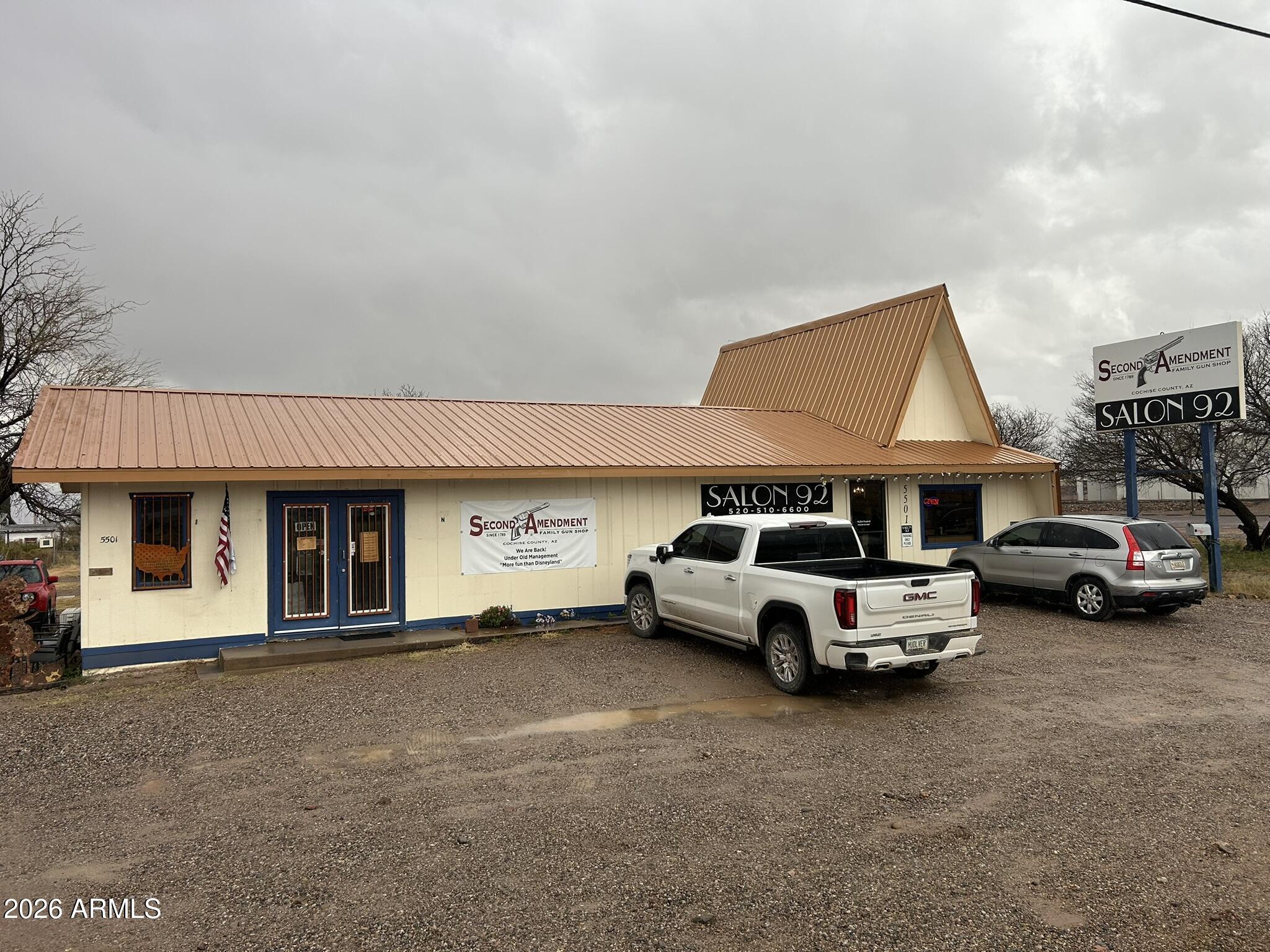 Great income opportunity. Two long term lease businesses currently active on site.  Each unit is heated and cooled by a mini-split, even the garage unit in the back.