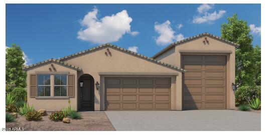 Inventory home just started construction This beautiful home was perfectly crafted to fit your lifestyle! Single story, great location easy access to all west valley, Space and privacy welcome home, bring all your toys,  with attached RV GARAGE 15'X50'! 3-bedroom,2 bath, spacious great room. Stunning kitchen with stainless steel appliances, and kitchen island. Designer Interiors include 42'' cabinets with crown molding, granite countertops and more...Solancia Ridge features quality new homes on one-acre homesite with attached RV garages, bring all your toys!! Pristine desert surrounding makes Quick access to major freeways and less than 30 minutes from Lake Pleasant! Seller paid closing costs and rate buydown available with preferred lender VIP Mort.