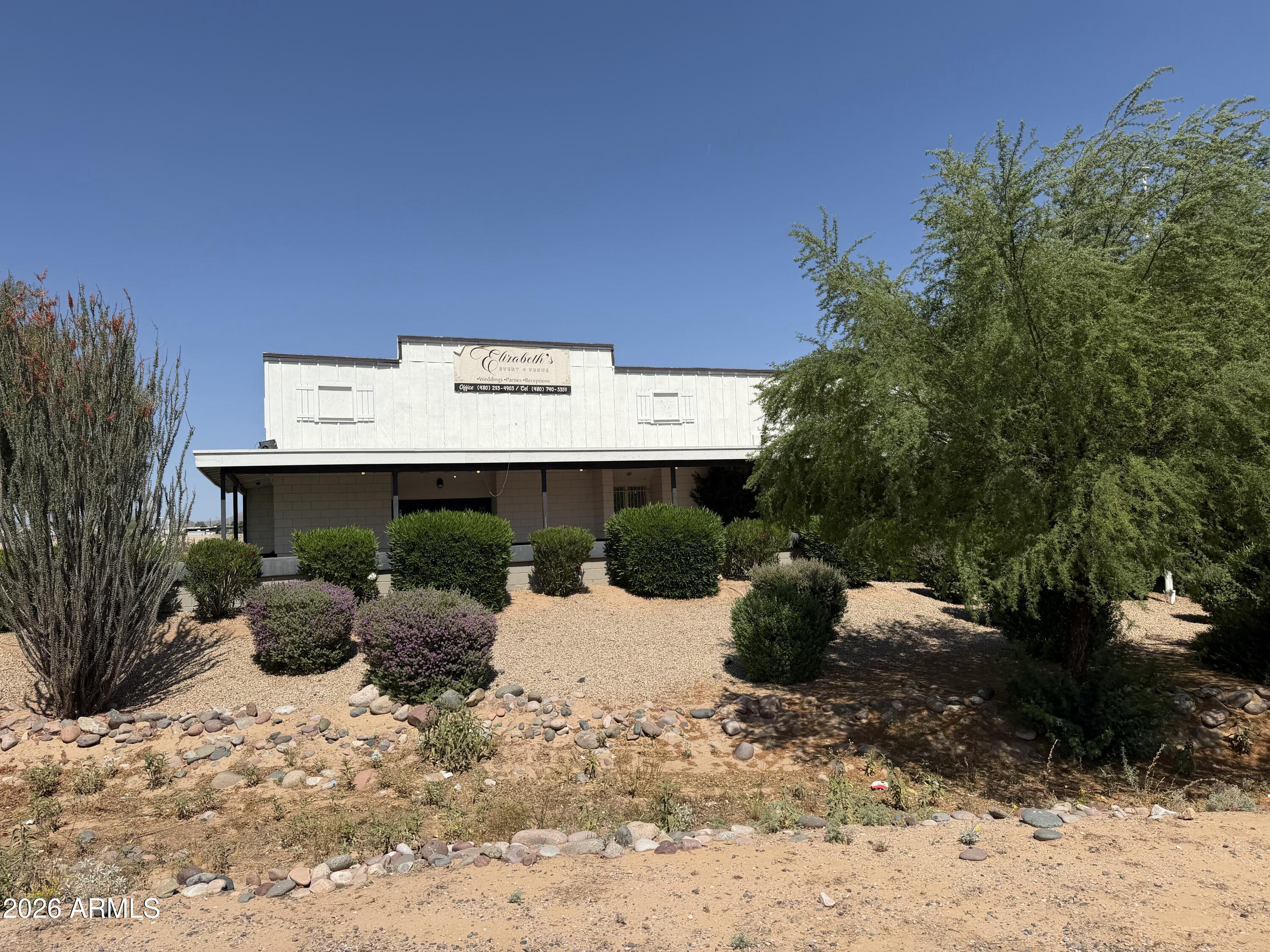 Prime commercial opportunity in a high-visibility Mesa location! This versatile ±6,598 SF freestanding building offers exceptional Main Street frontage, strong traffic exposure, and ample on-site parking. The spacious open floor plan features a built-out bar area, multiple walk-in coolers, food prep space, indoor and outdoor patio areas, conference/event space, updated lighting, and abundant storage. Situated on approximately 1.1 acres with monument signage and easy access to major roads and freeways, this property is ideal for restaurant, event venue, catering, retail, or specialty business use. Excellent opportunity for owner-users or investors seeking a well-positioned property in a growing East Mesa corridor