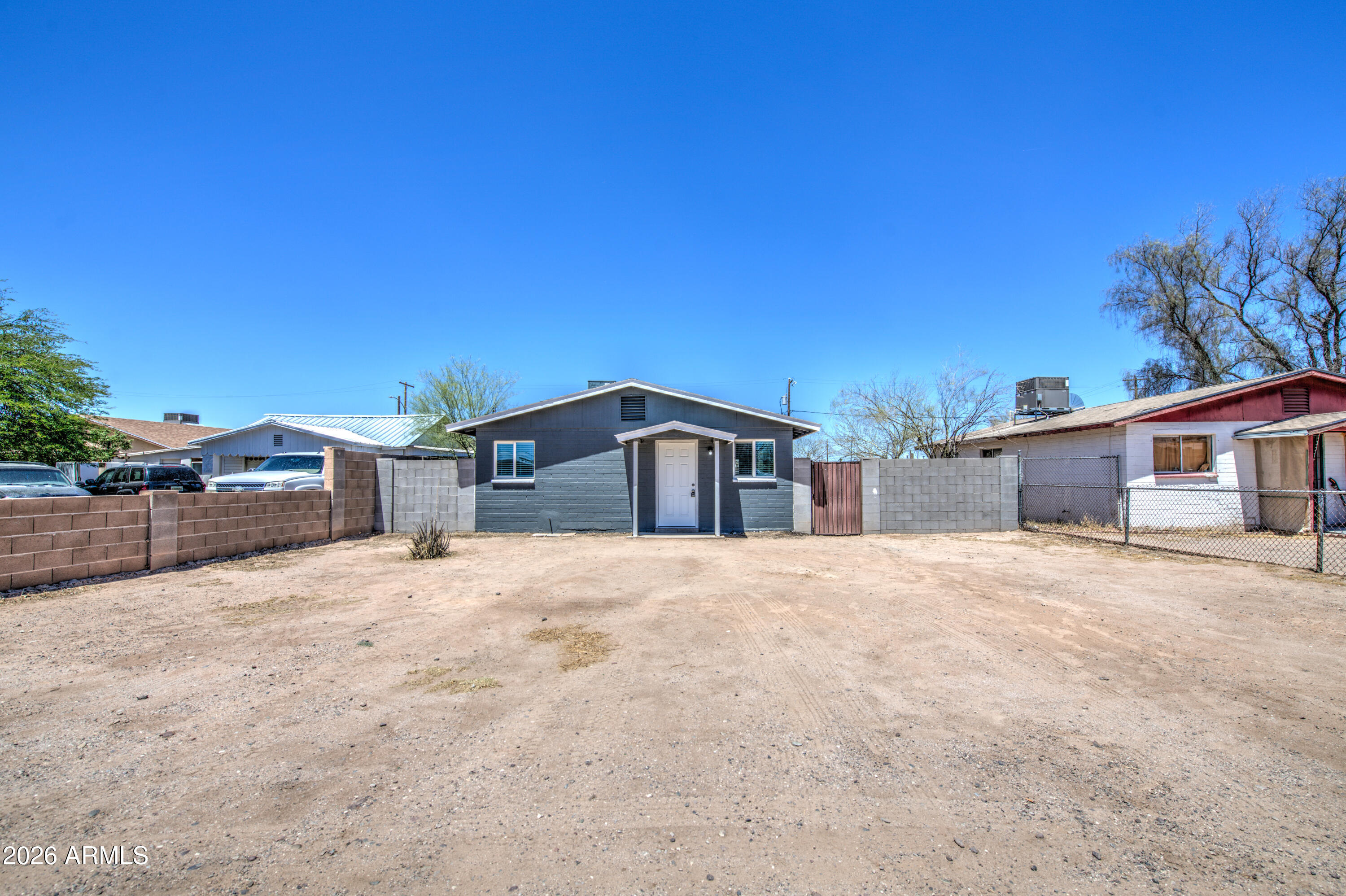 Welcome to the cozy and quiet community of Coolidge. This charming home has been fully remodeled. You need to come see it to appreciate how beautiful the interior is. There is wall to wall wood-like flooring, a spacious living room, and 2 good sized bedrooms. Both the front & back yards have a clean slate so you can landscape however you like..  It's a fantastic starter home and would also be a great rental property if you're an investor. Come take a look. You won't be disappointed.