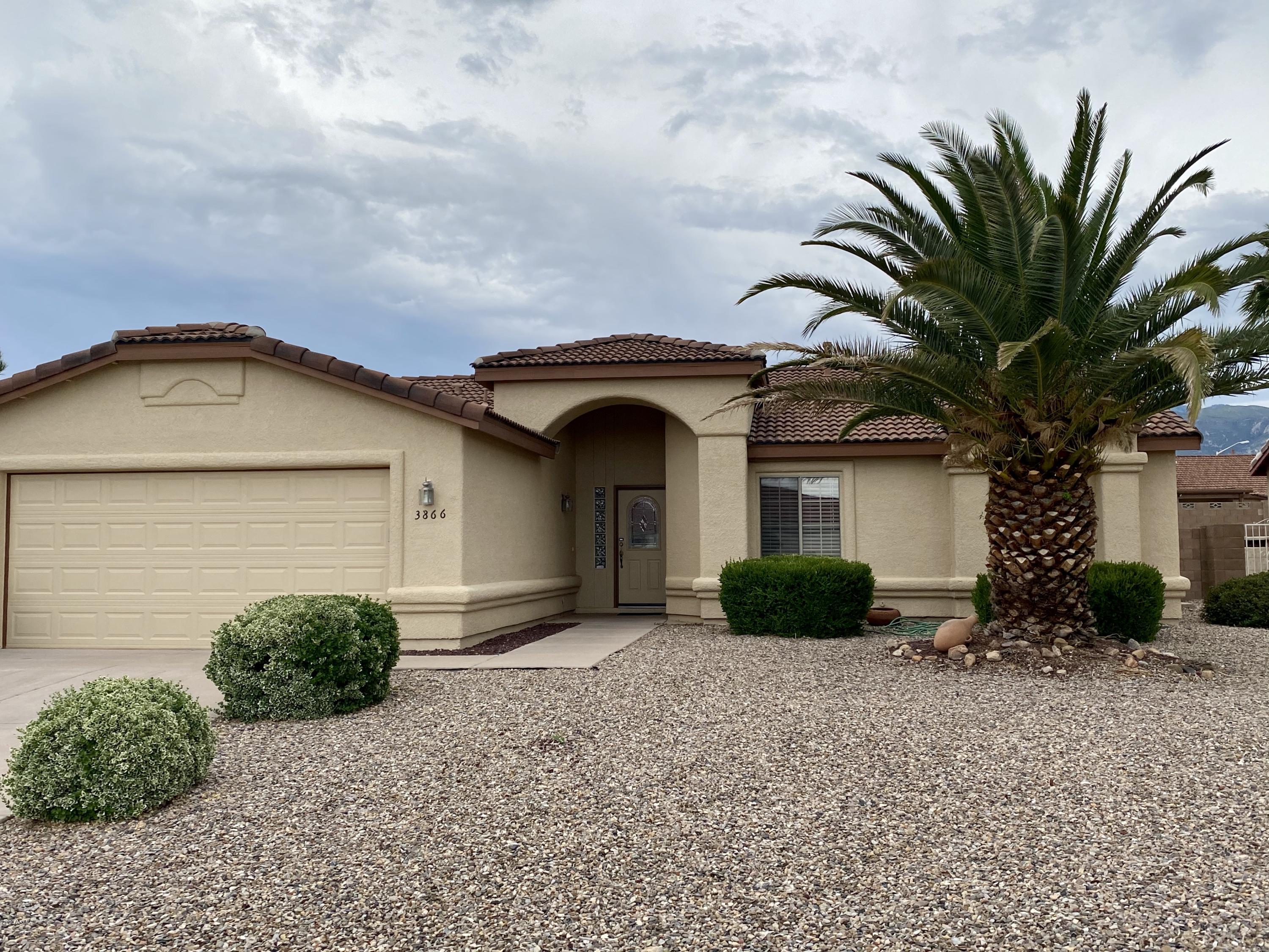 Located in the popular Canyon De Flores neighborhood and nestled nicely in a cul de sac, this very well maintained house is ready for new owners to call home. 3bed/2bath split floorpan offers a living room with gas fireplace and family room. Upgraded lighting and ceiling fan and new interior painting, upgraded textured tile throughout the home makes for easy maintenance living.  Beautiful mountain views and mature backyard trees.