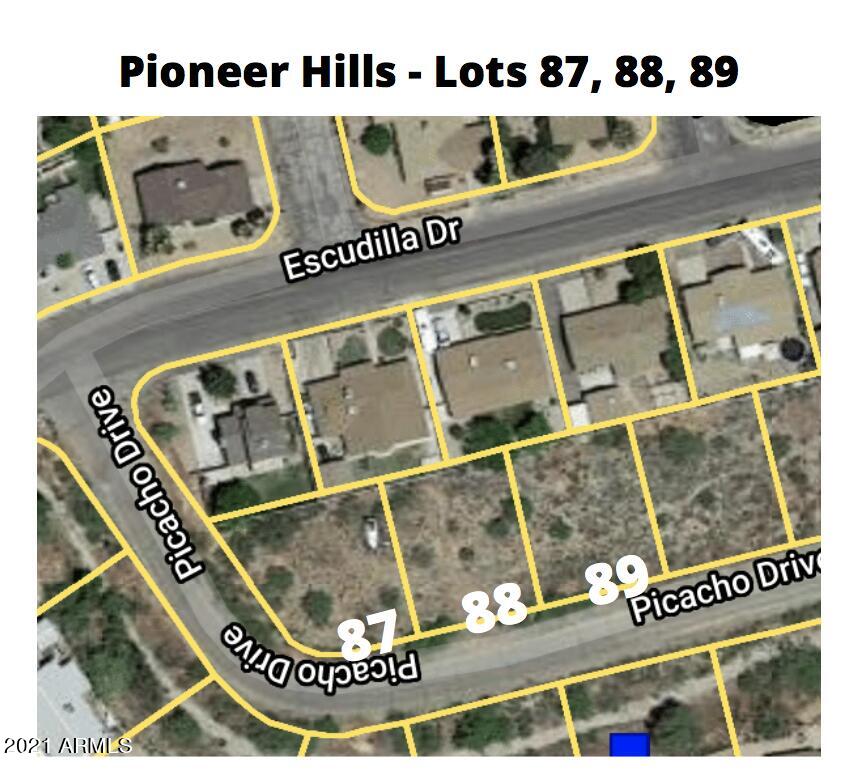 ATTENTION Builders! List Price for ALL 3 Lots! Lot 87, 88, 89 For Sale. OVER 1/2 ACRE combined. All lots have had the following completed-lot line survey, topography survey, flood drainage report, Arizona Water Company Engineering Plan completed and APPROVED, ADEQ Approved, Water Line Vendor Approved by AWC, Building plans completed and City of Globe review completed. Architectural Plans include: Single Level 
4 bed/2 bath/2 car garage. All of the pre-build work has been completed. Price includes all information to convey to buyer. Start building 3 homes today - all within the Globe City Limits!