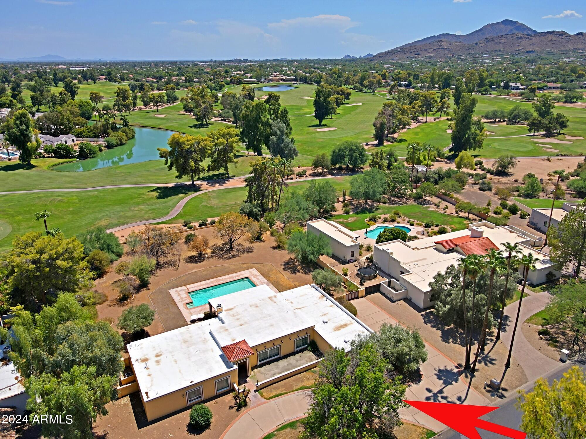 Camelback Country Club Estates - Golf Course Lot - 41,818 SF - South Rear Yard - On the 14th Hole - First time on market.