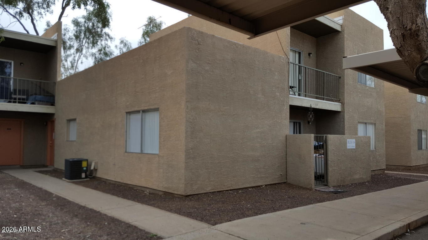 Amazing investment fourplex in North Phoenix! Premium corner building with no shared walls, and easy access to covered parking for tenants. Units consist of: one 1bed/1bath unit, two 2bed/2bath units, and a 3bed/3bath unit. All units have a large square footage and modern layouts and all include washer/dryer hookups. Three units have ground level patios that open onto a large common area and three units also feature upper level balconies. Great rents that make it a no brainer for any investor. Monthly HOA dues INCLUDE: common area maintenance, landscaping, community pool, parking enforcement, and gated access.