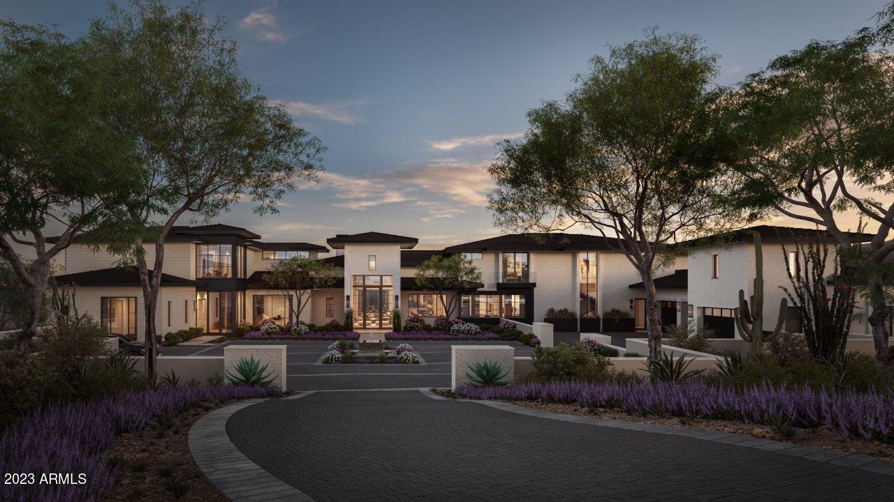 It's a fact that Silverleaf boasts much of the finest real estate in the Valley, and currently, there is nothing on the market to compare to this stunning 9,686 sf Modern Mediterranean home under construction. Not only is there a GOLF MEMBERSHIP that can be transferred to the Buyer, but so much more to appreciate. Its location on the 9th fairway is truly perfect and unique, providing hard-to-find southern exposure as well as city light views, and the breathtaking McDowell Mountains. With the team of Dale Gardon, architect, Salcito Custom Homes and Salcito Design Group, you can rest assured that the floorplan, details/amenities, and quality of finishes and construction are paramount. The plan revolves around a spacious great room, bar area, wine room, and chef's kitchen, flowing seamlessly to the outdoors for ease of entertaining. The private owner's suite is indulgent, including a linear fireplace, cold plunge, and spacious closets. On par with the owner's suite is an extraordinary 2-room guest suite with another primary-sized bath, a large living area, and private entrance. A true stand out in the home is the large ame/media room with an adjacent balcony and overwhelming views. Once seen this home can be appreciated for its comfortable size, livable floorplan for your lifestyle, superlative finishes, and perfect setting. We anticipate the completion date is mid-year 2024 and all chosen finishes are available to view upon request.

For those new to Silverleaf: "Nestled in the heart of North Scottsdale, Silverleaf is an exclusive haven surrounded by the natural beauty of the McDowell Mountains and the McDowell Sonoran Preserve. This private enclave boasts a meticulously designed Tom Weiskopf golf course, spanning 7,322 yards of breathtaking terrain. The crown jewel of Silverleaf is the 50,000 square-foot Rural Mediterranean-style Clubhouse, featuring a world-class spa, resort and lap pools, and luxurious locker rooms. Fine and casual dining options complete the exceptional experience."

Silverleaf, located in North Scottsdale, Arizona, is a prestigious guard gated community known for its luxurious estates, exclusive golf courses, private Club and stunning desert landscapes. The Tom Weiskopf-designed Silverleaf Golf Course is a highlight for golf enthusiasts. With a blend of Spanish and Mediterranean-inspired architecture, the community offers a high standard of living, including upscale amenities like spas, fine dining, and exclusive shopping. Residents enjoy a harmonious balance between modern luxury and the natural beauty of the desert environment, making Silverleaf a sought-after destination for those seeking an exceptional lifestyle in North Scottsdale.