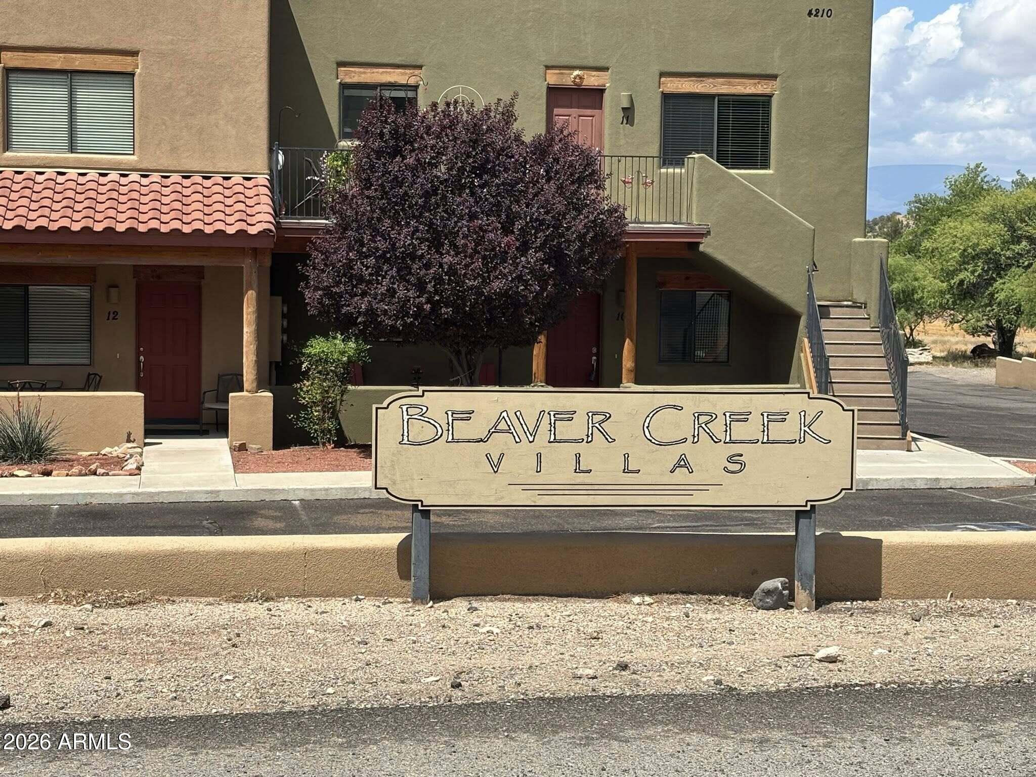 Come and See Yourself Living in a Rare Down Stairs Unit, (one Level, no Stairs) Santa Fe Style 2 Bedroom, 2 Bath Condo on the 1st Fairway of Old Beaver Creek Golf Course. This Home has only had One Owner. It is Clean and Move-In Ready. And is one of the Few Units with a GARAGE! You will find a very Well Cared for Home with a Large Kitchen with Granite Countertops & Reverse Osmosis. Large Primary Bedroom Features a Large Walk-In Closet. What Else? Homeowners had a Private Garage Custom Built for their Toys!  All this Just Minutes from Camp Verde, Sedona, Flagstaff & Cottonwood! Approx. 90 Minutes to Phoenix. Rimrock, located near Sedona in The Verde Valley at roughly 3,500-4,000 feet elevation, is Typically 10*F to 15*F COOLER than Phoenix in the Summer. What R U Waiting 4 ???