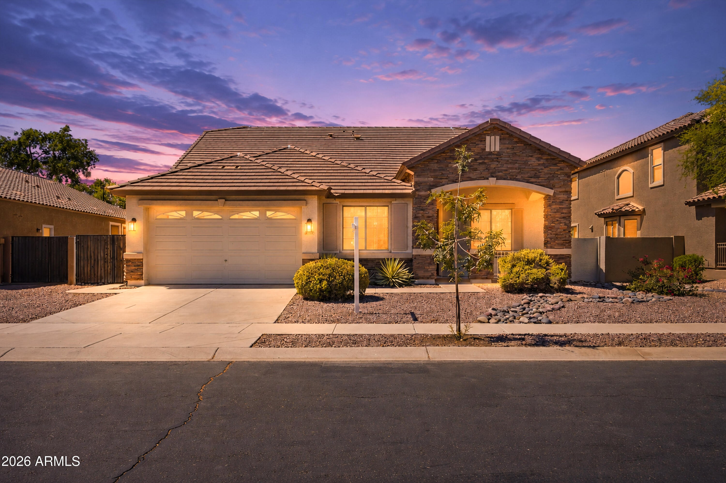 Welcome to 3257 E Tonto Court in Gilbert! Tucked away on a quiet cul-de-sac street, this stunning single-story home perfectly combines sophisticated luxury with functional design. Boasting an open-concept floor plan with ideal north-south exposure, the home features 4 spacious bedrooms plus a versatile separate office--perfect for work or play. At the heart of the home, the beautiful kitchen flows seamlessly into the main living areas for effortless everyday living and entertaining. The primary suite serves as a relaxing retreat, complete with a double vanity and separate tub and shower. Step outside to a private backyard with a covered patio, lush grass, and plenty of room to enjoy the Arizona sun. A beautiful home that perfectly marries quality craftsmanship with a premier location!