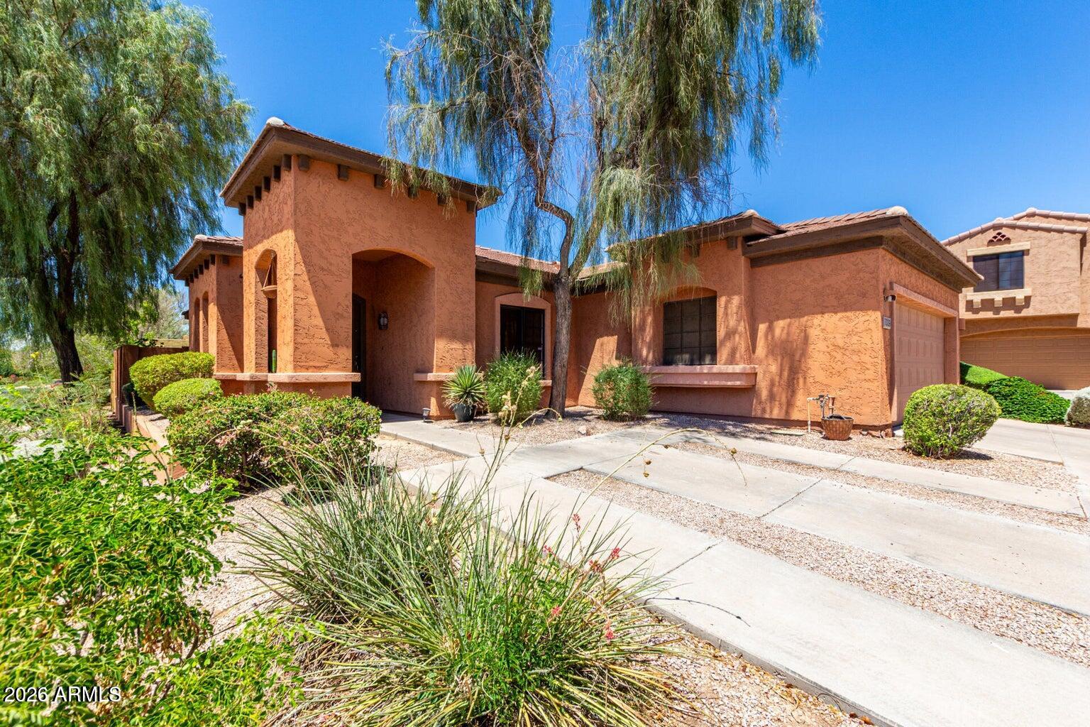 This resort-style living house meets everyday convenience at the iconic Legacy Golf Resort. Gorgeous single-level home in Encanto at the Legacy! Perfectly positioned, just minutes from Sky Harbor Airport, ASU, St. Joseph's Hospital, Downtown Phoenix, dining, and entertainment.
This home offers 3 bedrooms, 2 bathrooms, and a 2-car garage. The interior showcases inviting living spaces where you'll spend enchanting moments, featuring tile flooring, plenty of natural light, and a soothing palette. The kitchen comes equipped with ample cabinetry, quartz countertops, and built-in appliances to make home cooking a breeze. The main bedroom promises a good night's sleep, complete with a private bathroom and a practical walk-in closet. You can enjoy your morning under the covered patio and unwind in the peaceful backyard. Create lasting memories with loved ones. This one won't last long on the market! Make it yours!