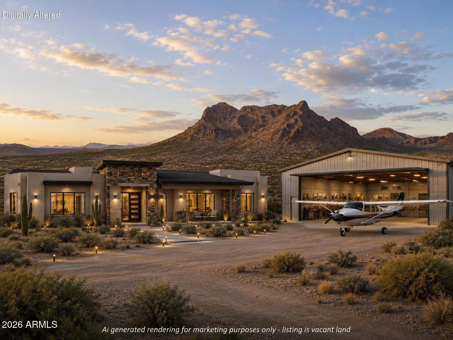 Rare opportunity to own 9.36 acres in the gated Flying Crown Ranch Airpark community in Eloy. Recently reduced and aggressively priced for a quick sale, this flat usable property offers outstanding value for pilots, investors, or buyers seeking a unique desert estate with aviation access. Originally developed by Red Bull Air Race Champion Kirby Chambliss, Flying Crown Ranch features a private 3,000' x 60' runway with direct taxiway access for true fly-in living. Build your custom home, hangar, workshop, or private retreat with plenty of room to expand. APS electric and private water available, septic required. Low HOA dues, no flood zone, mountain views, and wide-open Arizona skies between Phoenix and Tucson. Convenient access to Skydive Arizona, I-10, and Casa Grande. While the community currently maintains a traditional, low-density feel with a low annual HOA, it is positioned with approved hoa plans for runway and road paving which represent a strategic capital improvement that will enhance both performance and property values. With APS electric and private water available, and a location convenient to Sawtooth Airport and Skydive Arizona, this is a high-privacy, high-performance sanctuary for those who prioritize the freedom to fly.