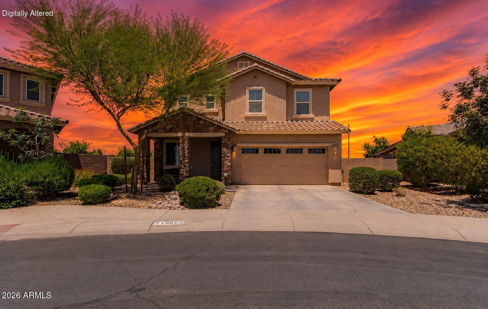 Don't miss one of the best values in the community! This 4-bedroom, 3-bath home offers 2,729 sq. ft. of thoughtfully designed living space on an oversized lot. Inside, you'll find an open-concept layout with 9-ft. ceilings, a spacious great room, and a beautiful kitchen featuring granite countertops, 42-in. upper cabinets, and a bright dining area. The private primary suite includes a large walk-in closet, dual-sink vanity, glass-enclosed shower, and private water closet. Step outside to a covered patio and expansive backyard with plenty of room to relax, entertain, or create your dream outdoor space. A 3-car epoxy garage provides ample space for vehicles, storage, and toys. Competitively priced for its size, bedrooms, and lot, this home is an exceptional opportunity you won't want to miss