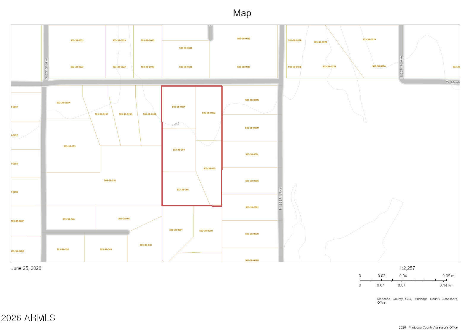 Incl: APN 503-38-064, 503-38-009-Y, 503-38-009-Z,  503-38-066 & 503-38-065. Unincorporated County - Land