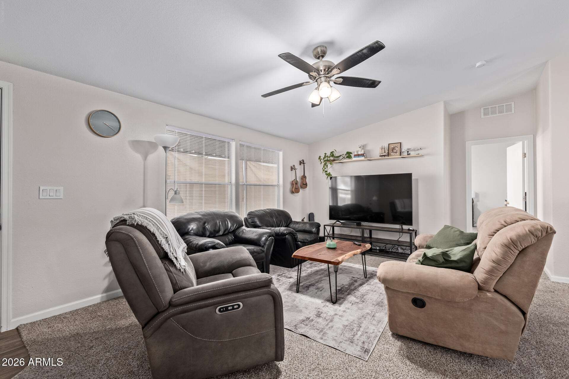 20-25 year loan terms available!
As little as 5% down for primary residences !
 Discover this lovely 3-bedroom mobile home! You'll be welcomed with a cozy front porch and carport parking. Inside, you'll find bright living spaces with wood-look flooring, carpet in select areas, vaulted ceilings that make it feel even more spacious, and neutral colors throughout. The well-appointed kitchen is ready for your culinary adventures, equipped with shaker-style cabinets, plenty of counter space, and built-in appliances. The main bedroom promises a good night's sleep, boasting a full bathroom with dual sinks and a walk-in closet for easy organization. The community's features include a sparkling pool, spa, children's playground, and clubhouse! Hurry up and check it out!