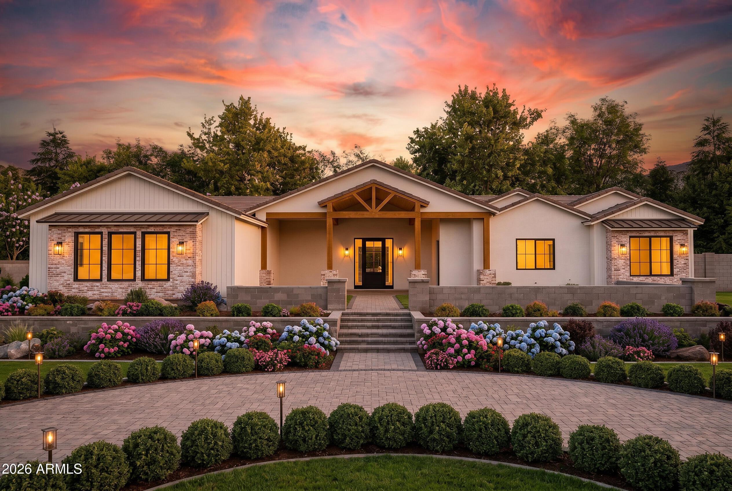 An extraordinary custom residence where refined design meets effortless living. Set on a fully fenced 1.07-acre estate with no HOA, this 4,034 sq ft masterpiece commands attention with board and batten siding, brick veneer, a private courtyard, and curated landscaping. The gourmet kitchen is appointed with quartz countertops, Wolf appliances, and a Sub-Zero refrigerator -- all conveying. Entertain effortlessly in the game room with two adjoining bedrooms, while a separate guest suite with private living area and bedroom offers elevated comfort for discerning visitors. The primary ensuite is nothing short of indulgent -- a spa-like haven with a walk-in closet, dual vanity, beach entry shower, and soaking tub. A rare offering -- almost ready to move in.  Get in to see it today!