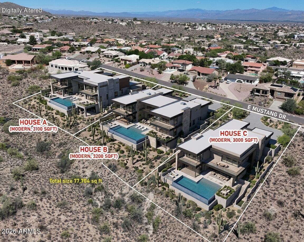 Premier 1.8-Acre with magnificent Views in Westridge Estate. This nearly 2-acre lot offers an unmatched canvas for your vision of desert luxury living. With an impressive 420 feet of frontage along Mustang Dr. this parcel calls developers and dreamers alike to bring their architectural aspirations to life. With its generous size and prime location, you can envision luxurious homes that take full advantage of the incredible views and the tranquility of the surrounding desert. The property backed to a sprawling wash area with majestic Saguaros and native desert flora, provides a chance to enjoy the beauty of the Sonoran Desert right in your backyard. This is your chance to be a part of Fountain Hills, a picturesque community known for its outdoor recreational opportunities, world-class golf, excellent schools, and a vibrant arts scene. Whether you are a developer or an individual with a dream, this vacant lot offers a wealth of possibilities. Very easy access to Shea and city center. Create your perfect desert haven here and savor the beauty of Arizona's natural landscape every day. See listing for the other lots:7015079, 7015104, 7015111