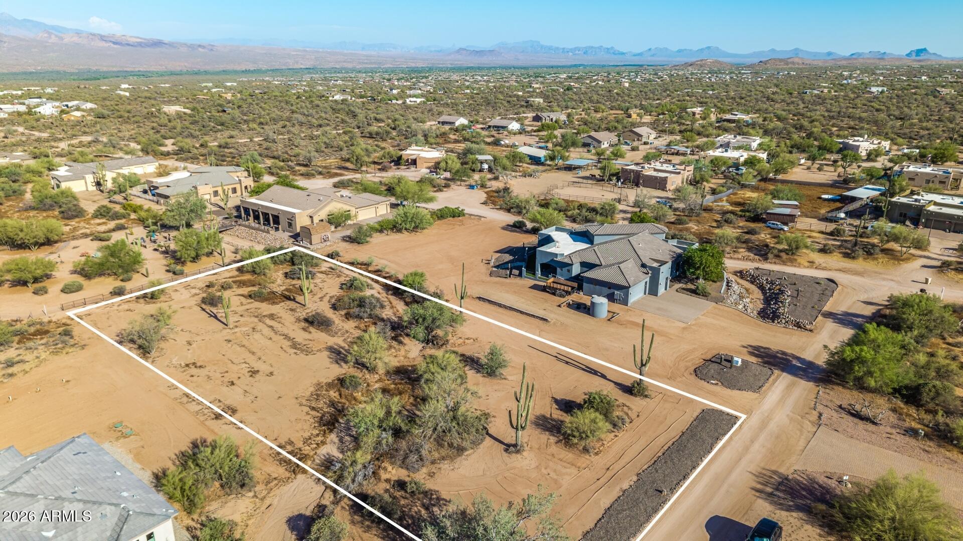 Stunning custom homesite in Rio Verde Foothills. Tucked away on a quiet, rural road that ensures ultimate seclusion and tranquility with no HOA. Breathtaking, unobstructed views of Four Peaks and the McDowell Mountains. Pristine Sonoran Desert landscape features mature saguaros and dramatic natural terrain. Build your dream estate or luxury winter getaway. Easy access to Dynamite Blvd and premium golf courses. Seconds from Tonto National Forest motorized trailhead staging areas. Perfect for equestrian lovers, desert enthusiasts, or custom home builders.