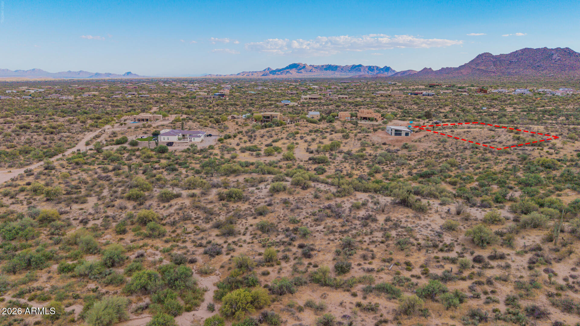 Sceninc 1.24 acre dream home building lot in coveted North Scottsdale Zip Code 85262. Beautiful North Scottsdale desert retreat in lush desert setting w/exceptional privacy and sweeping mountain views. 2,000+ Ft Elevation provides cooler temperatures, crisp morning air, clear, cool, starry nights, with breathtaking Arizona sunrises and sunsets. Miles of hiking, biking and horseback riding trails; endless miles of ATV off-road adventure in the 3.5 million acre Tonto National Forest.

Seller purchased this vacant lot quite some time ago and has limited details; Buyer is responsible to perform research and due diligence, in all aspects. The property is being conveyed in its present physical condition.